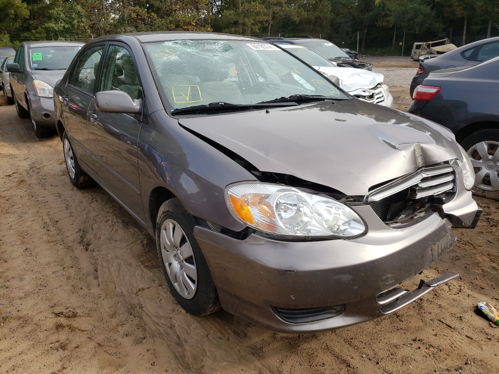 TOYOTA COROLLA CE 2004 with VIN 1NXBR38E84Z221050 - Photo from auction