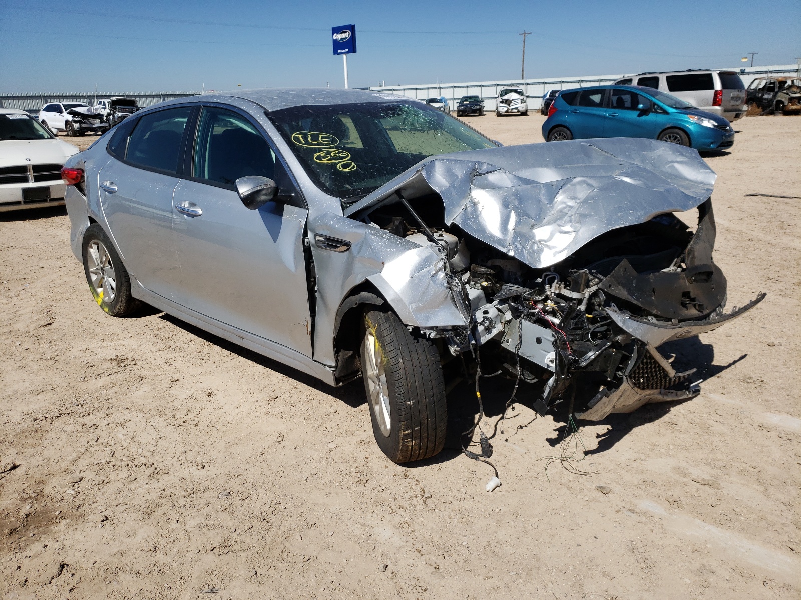 KIA OPTIMA LX 2018 with VIN 5XXGT4L30JG218314 - Photo from auction