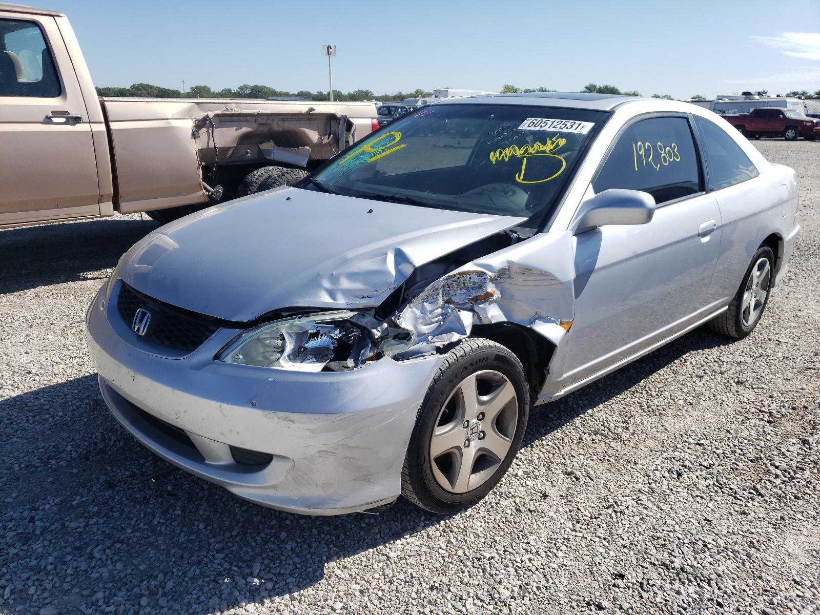 Photo 2 from auction – 2004 HONDA CIVIC EX with VIN 1HGEM22944L030089