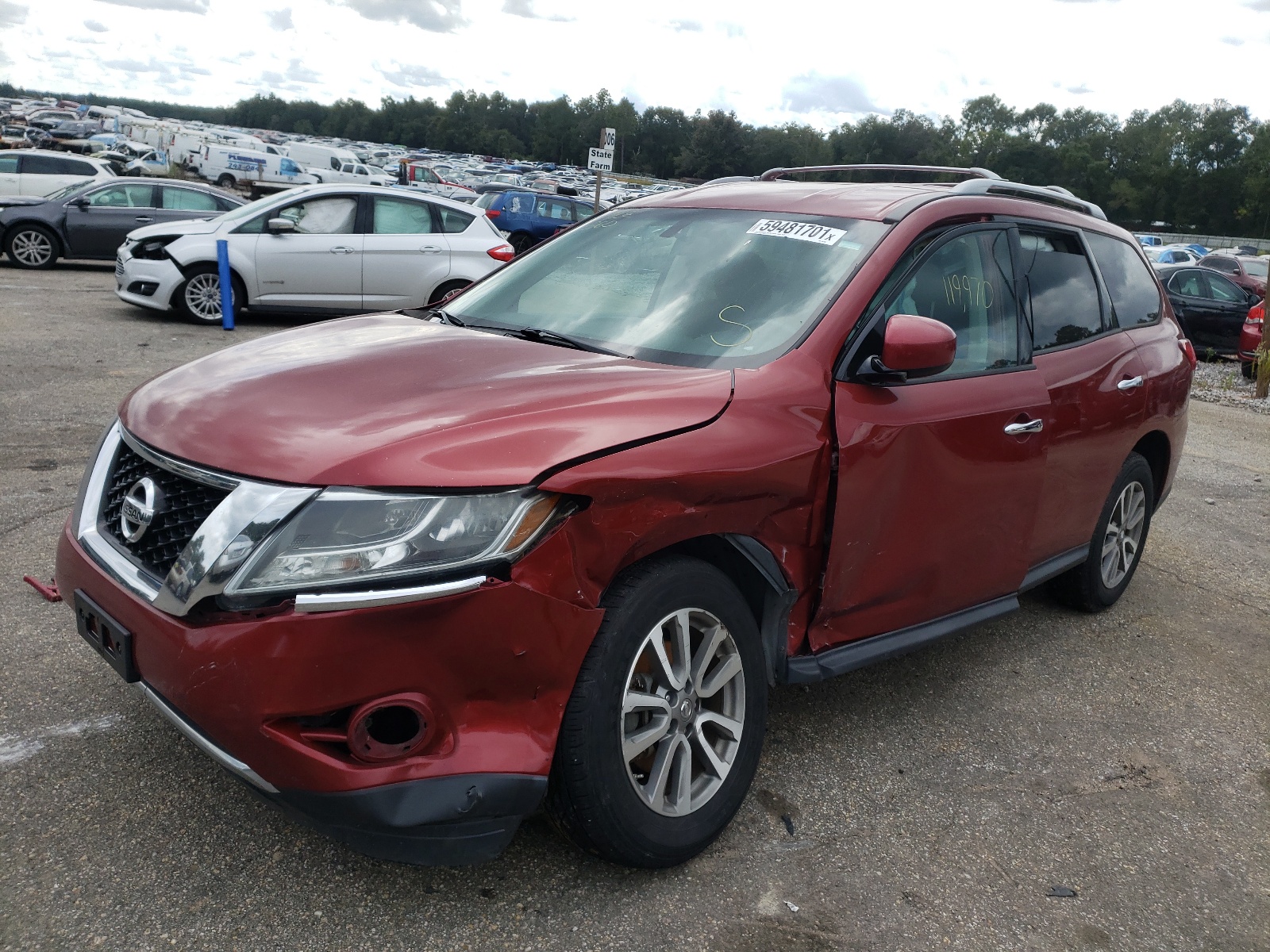 Photo 2 from auction – 2013 NISSAN PATHFINDER with VIN 5N1AR2MM6DC642290