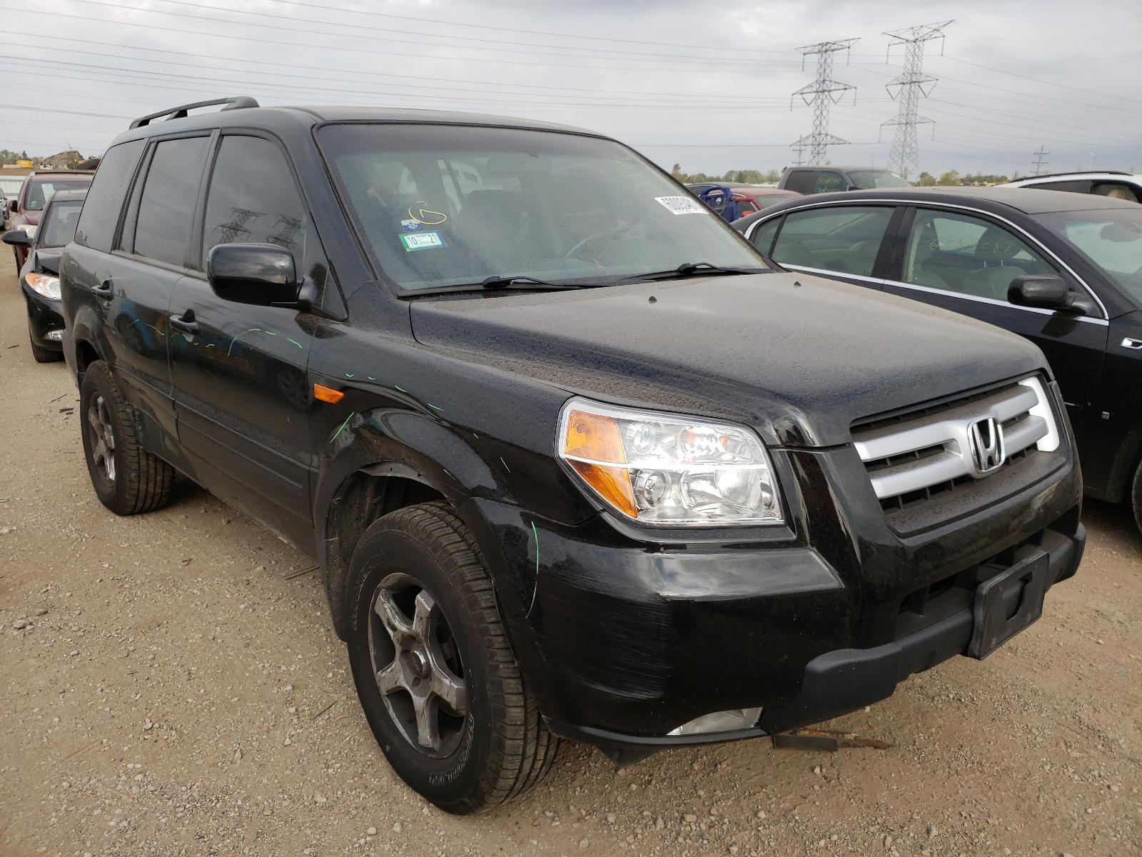HONDA PILOT EXL 2007 with VIN 5FNYF18767B002162 - Photo from auction