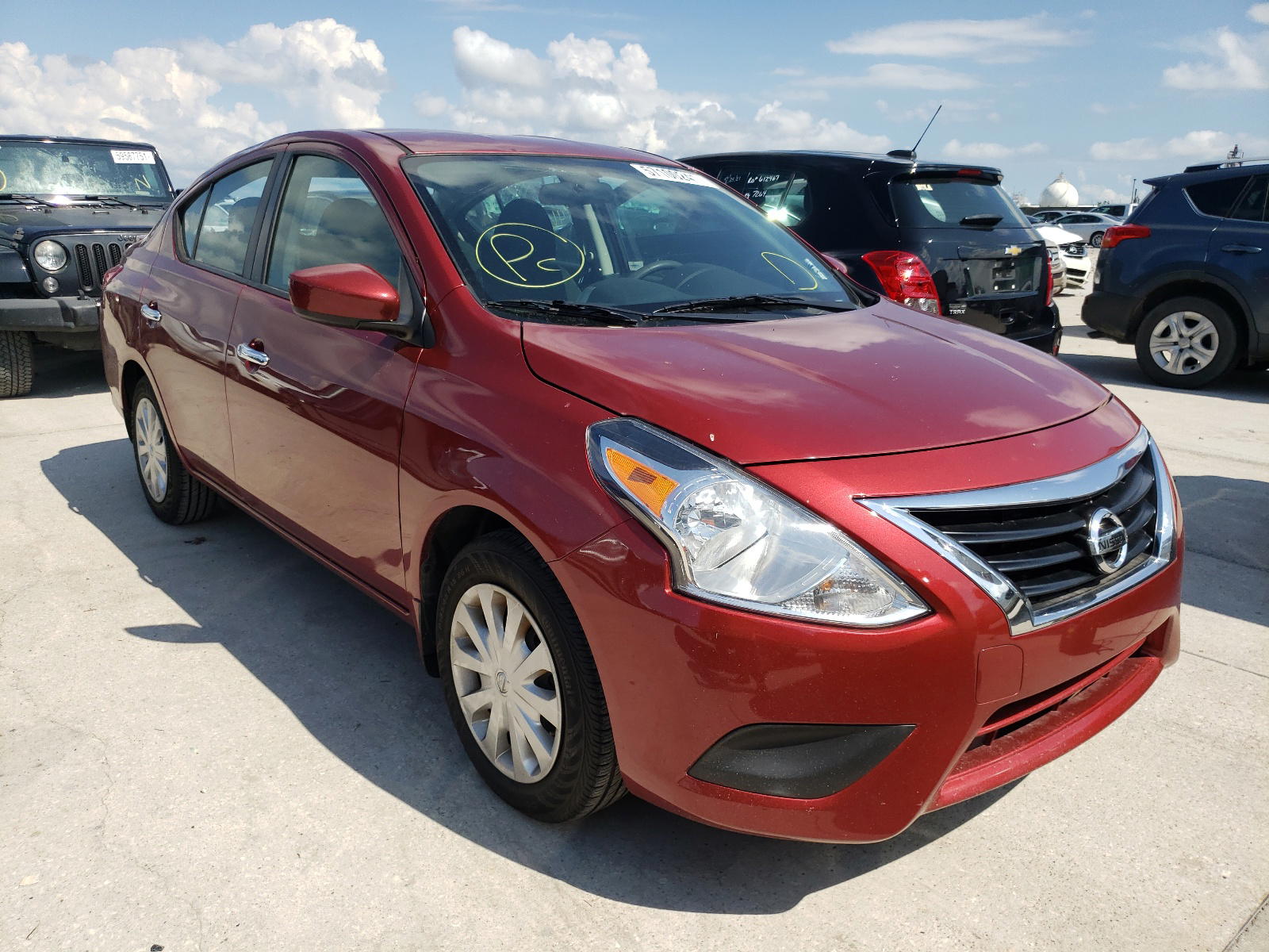 NISSAN VERSA S 2017 with VIN 3N1CN7AP3HL895908 - Photo from auction