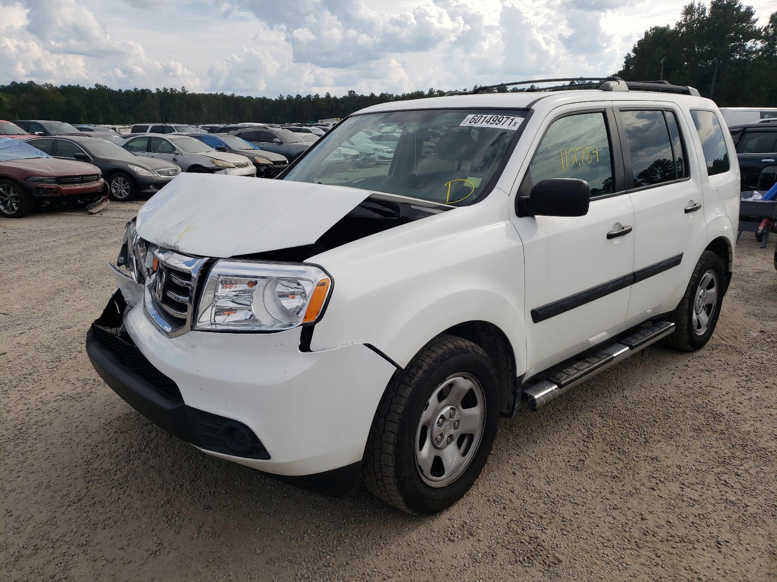 Photo 2 from auction – 2015 HONDA PILOT LX with VIN 5FNYF4H26FB038437