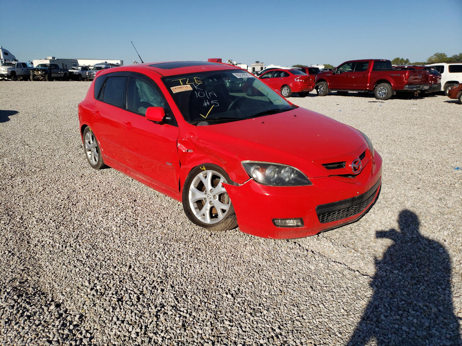 MAZDA 3 HATCHBAC 2007 with VIN JM1BK343X71668689 - Photo from auction