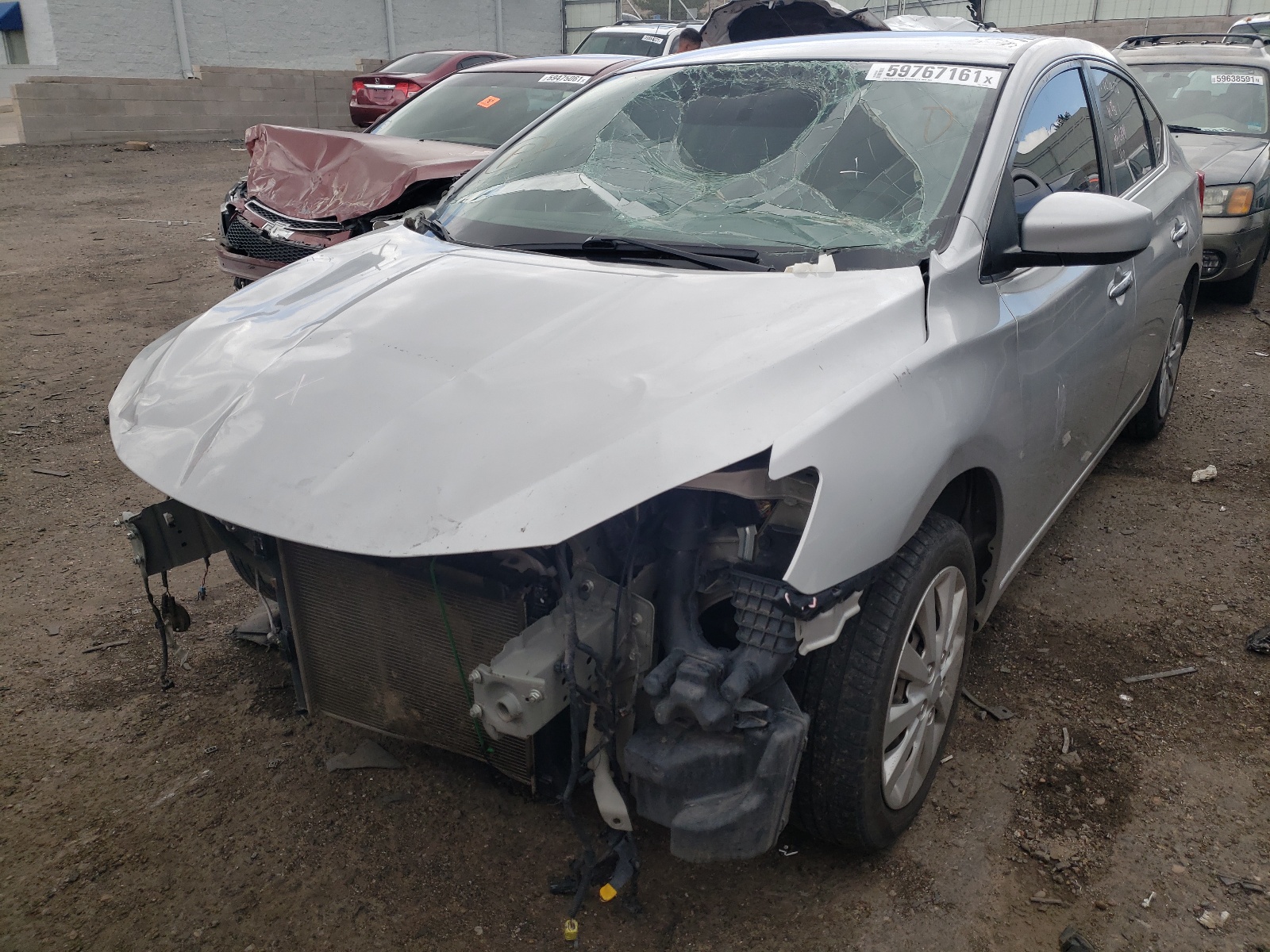Photo 2 from auction – 2018 NISSAN SENTRA S with VIN 3N1AB7AP5JY320122