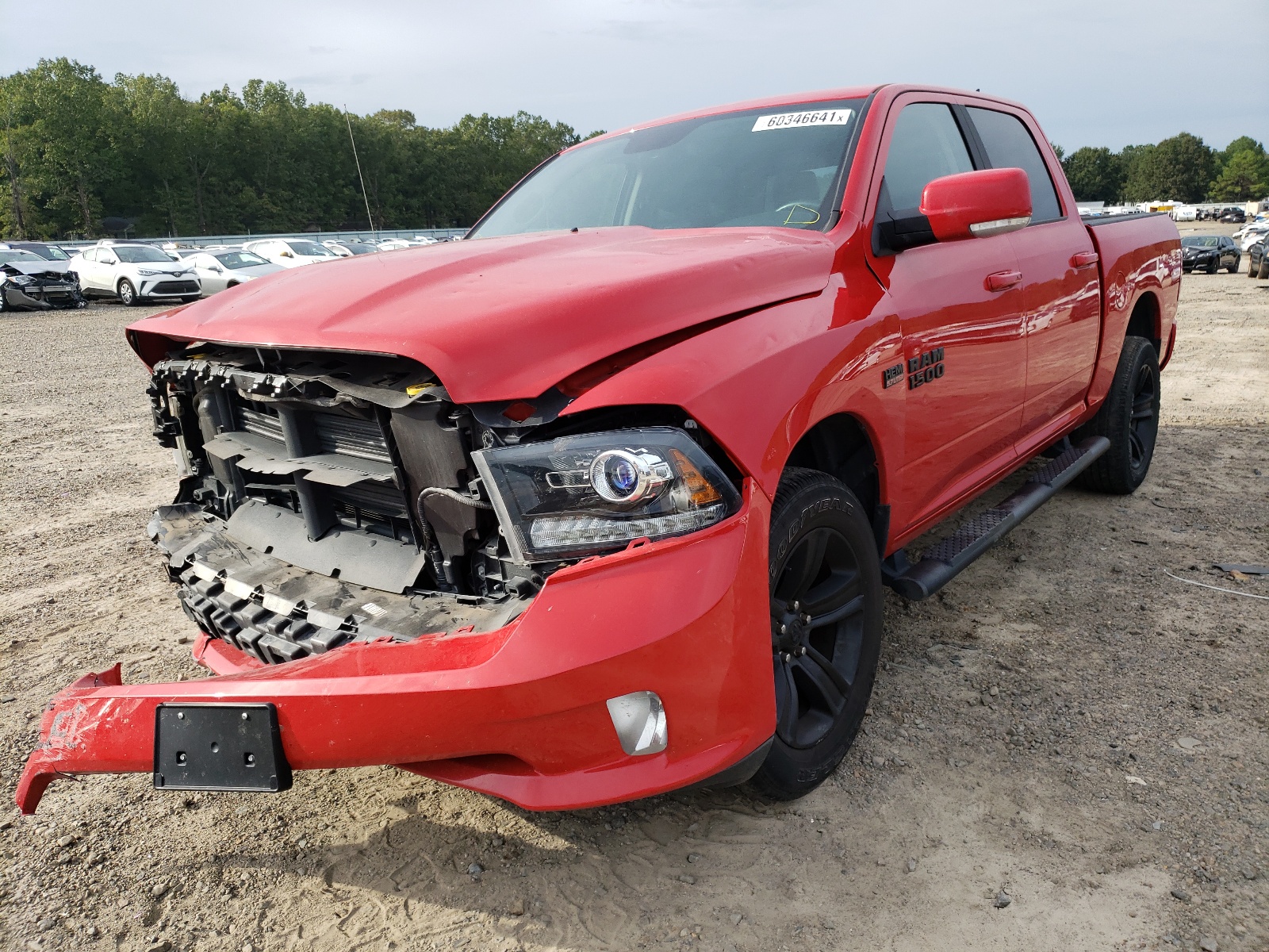 Photo 2 from auction – 2018 RAM 1500 SPORT with VIN 1C6RR7MT6JS139797