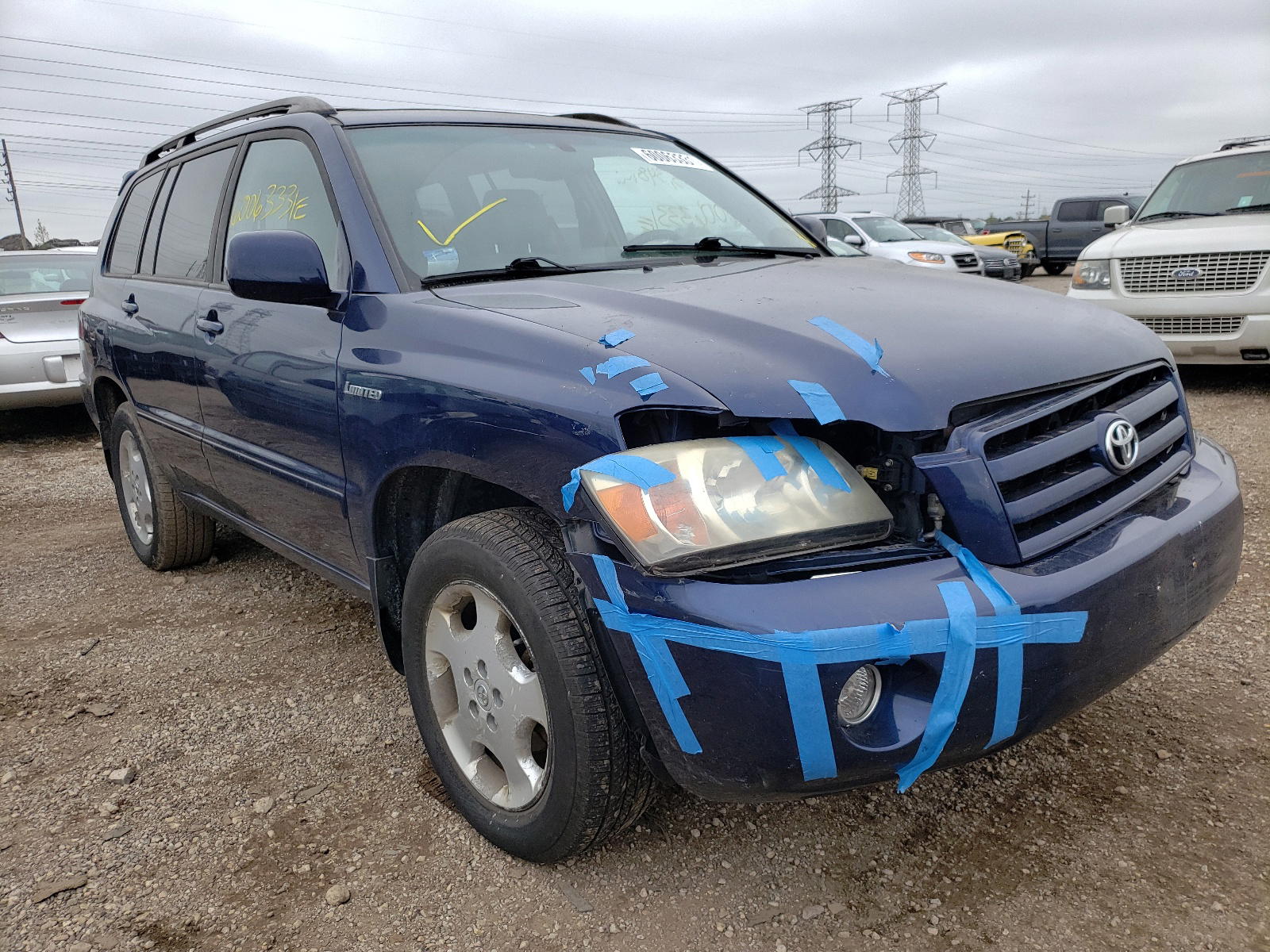 TOYOTA HIGHLANDER 2004 with VIN JTEEP21A340032625 - Photo from auction