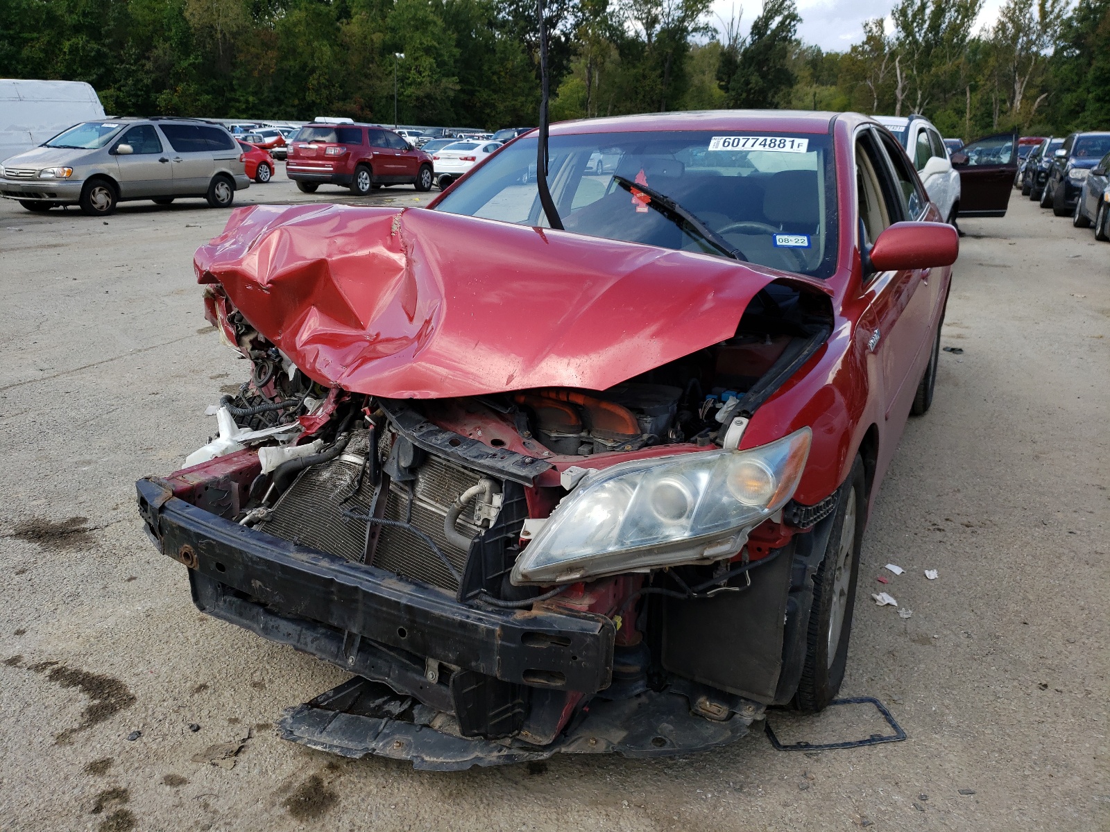 Photo 2 from auction – 2007 TOYOTA CAMRY HYBR with VIN JTNBB46K973043288