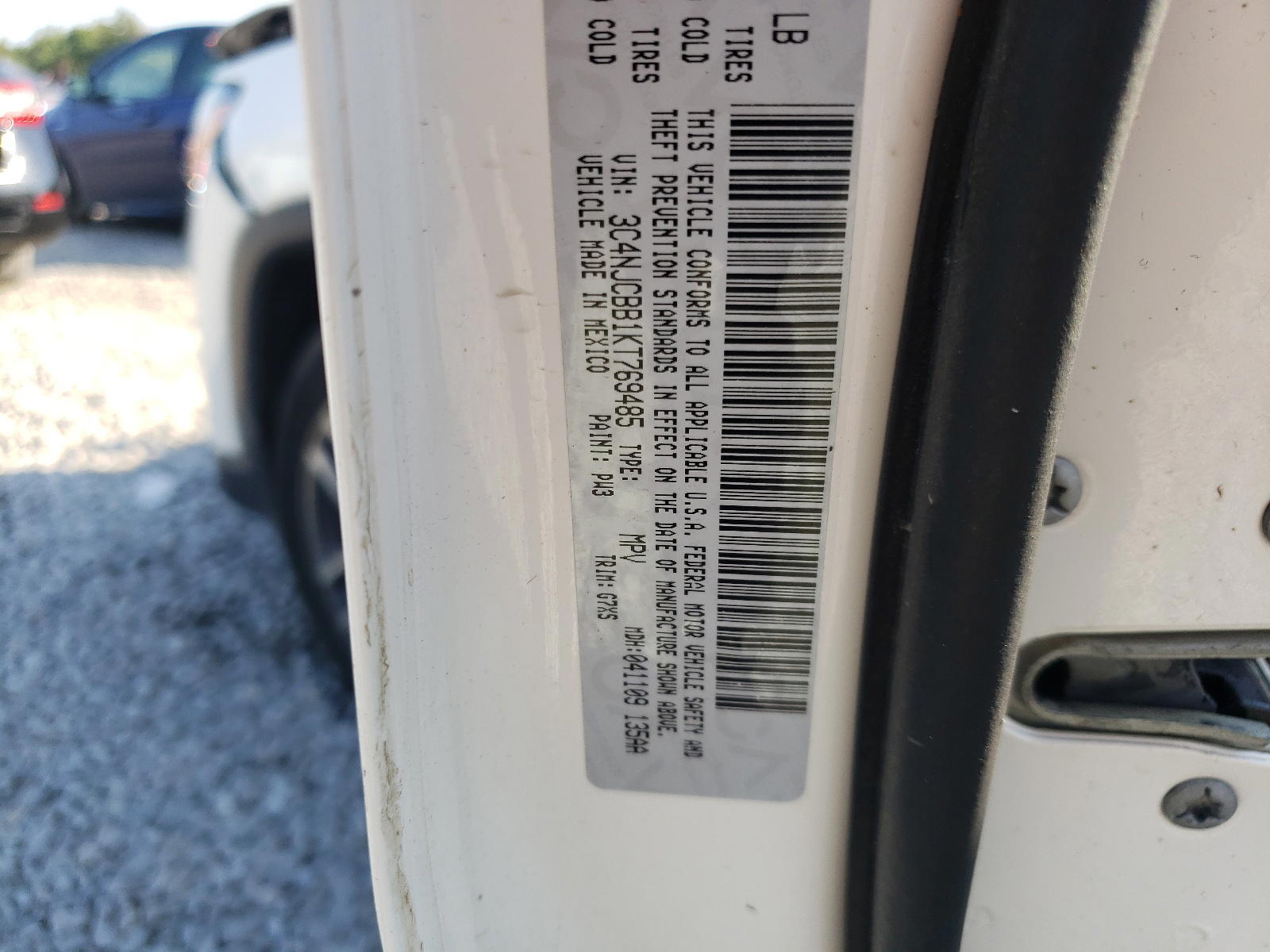 Photo 10 from auction – 2019 JEEP COMPASS LA with VIN 3C4NJCBB1KT769485