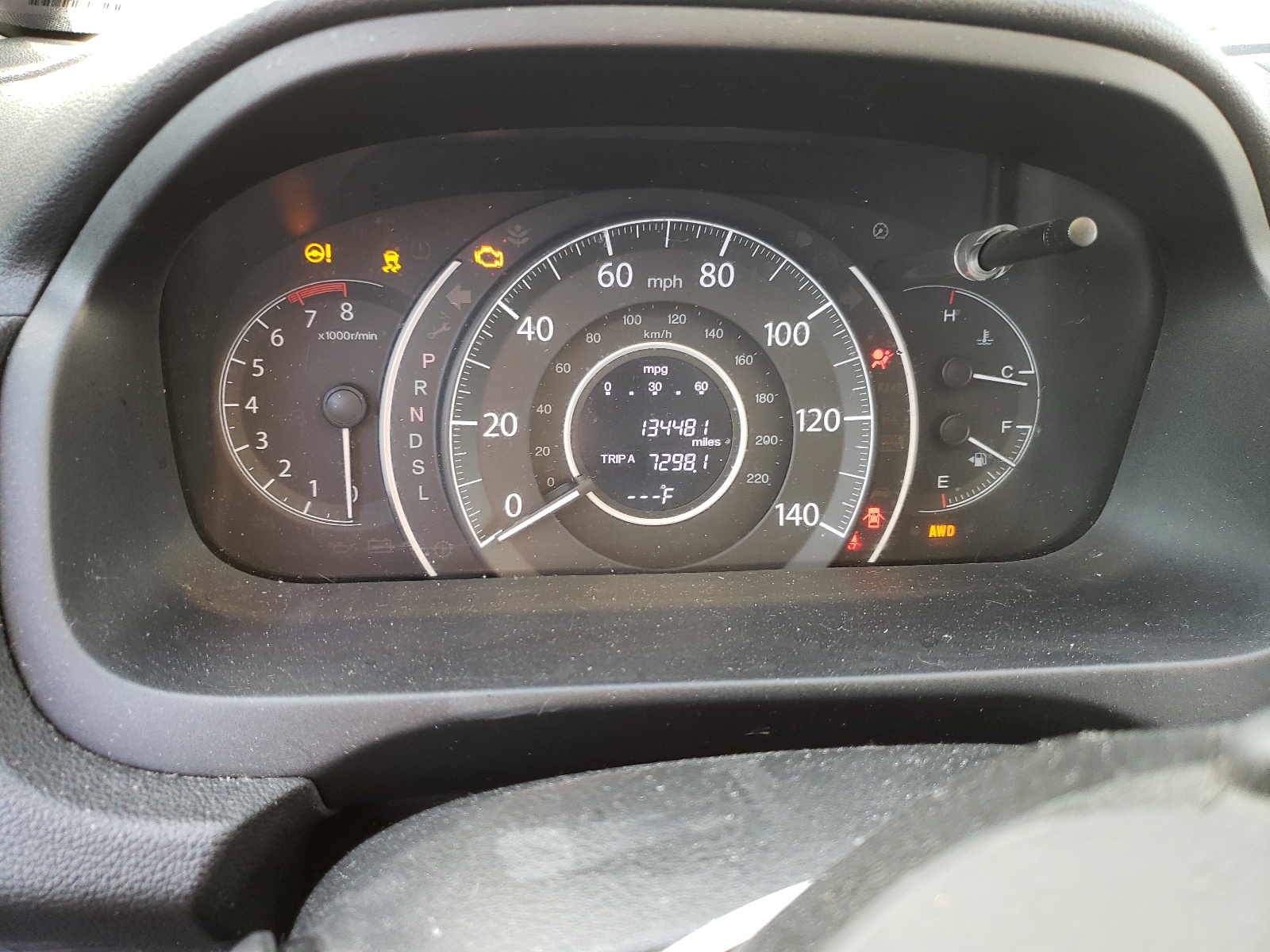 Photo 8 from auction – 2016 HONDA CR-V EXL with VIN 5J6RM4H77GL032791