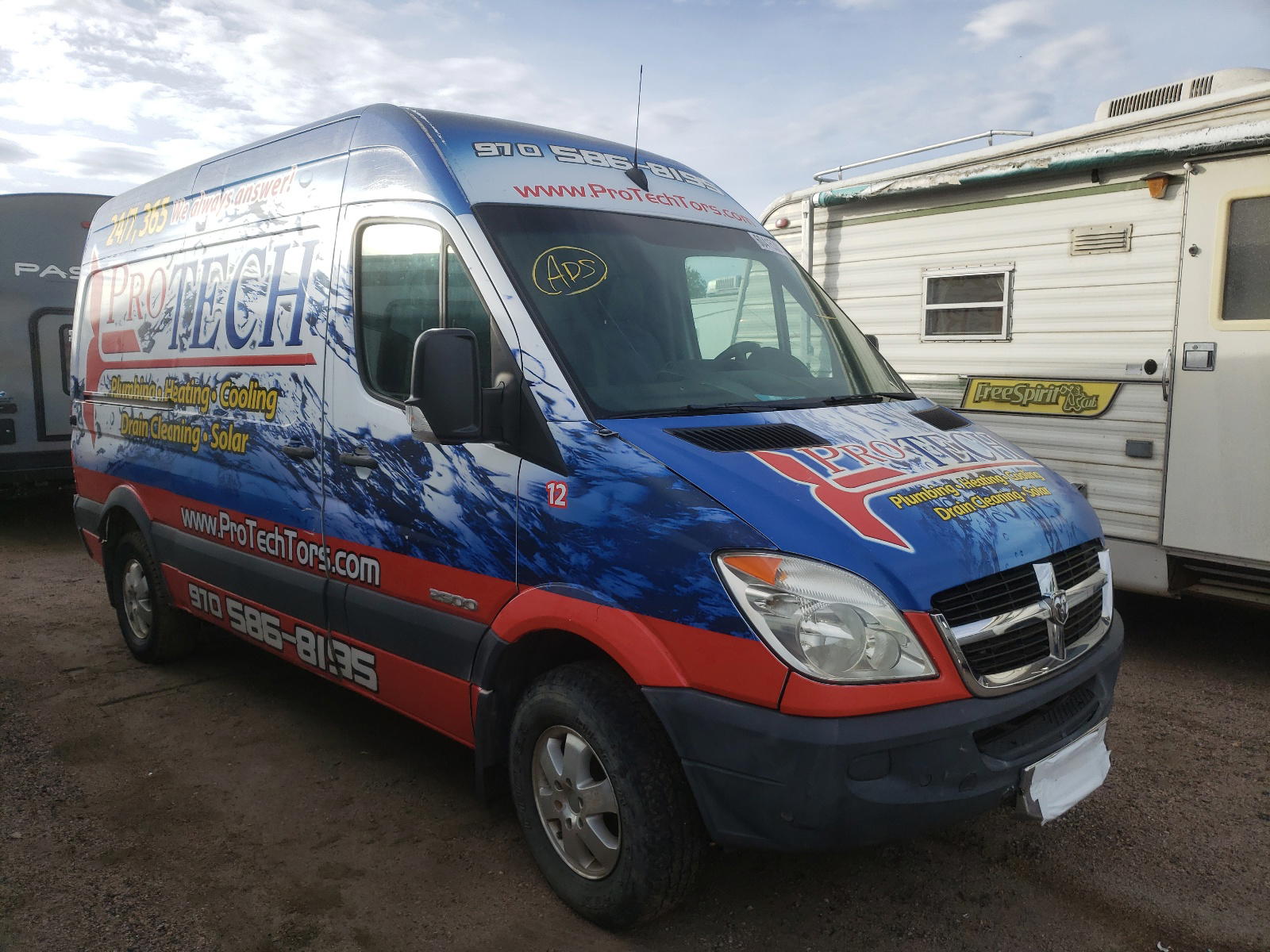 DODGE SPRINTER 2 2008 with VIN WD0PE745585312982 - Photo from auction