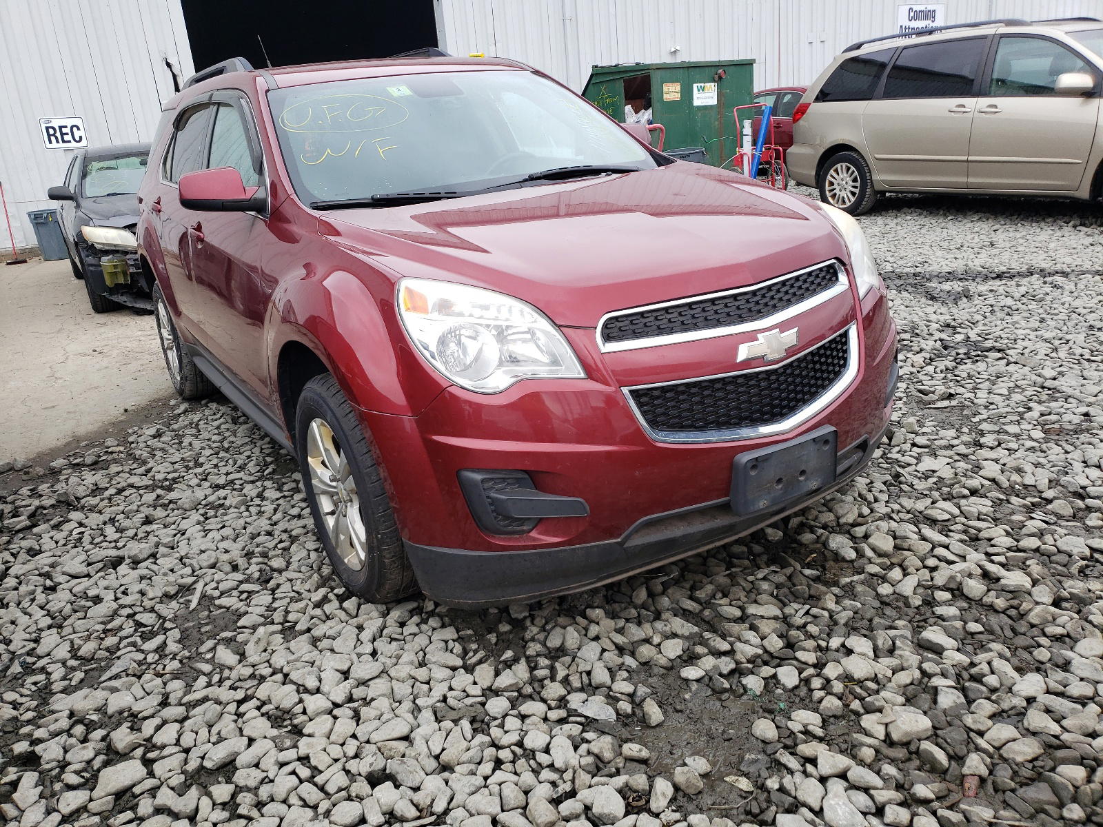 CHEVROLET EQUINOX LT 2012 with VIN 2GNFLEEK1C6336980 - Photo from auction