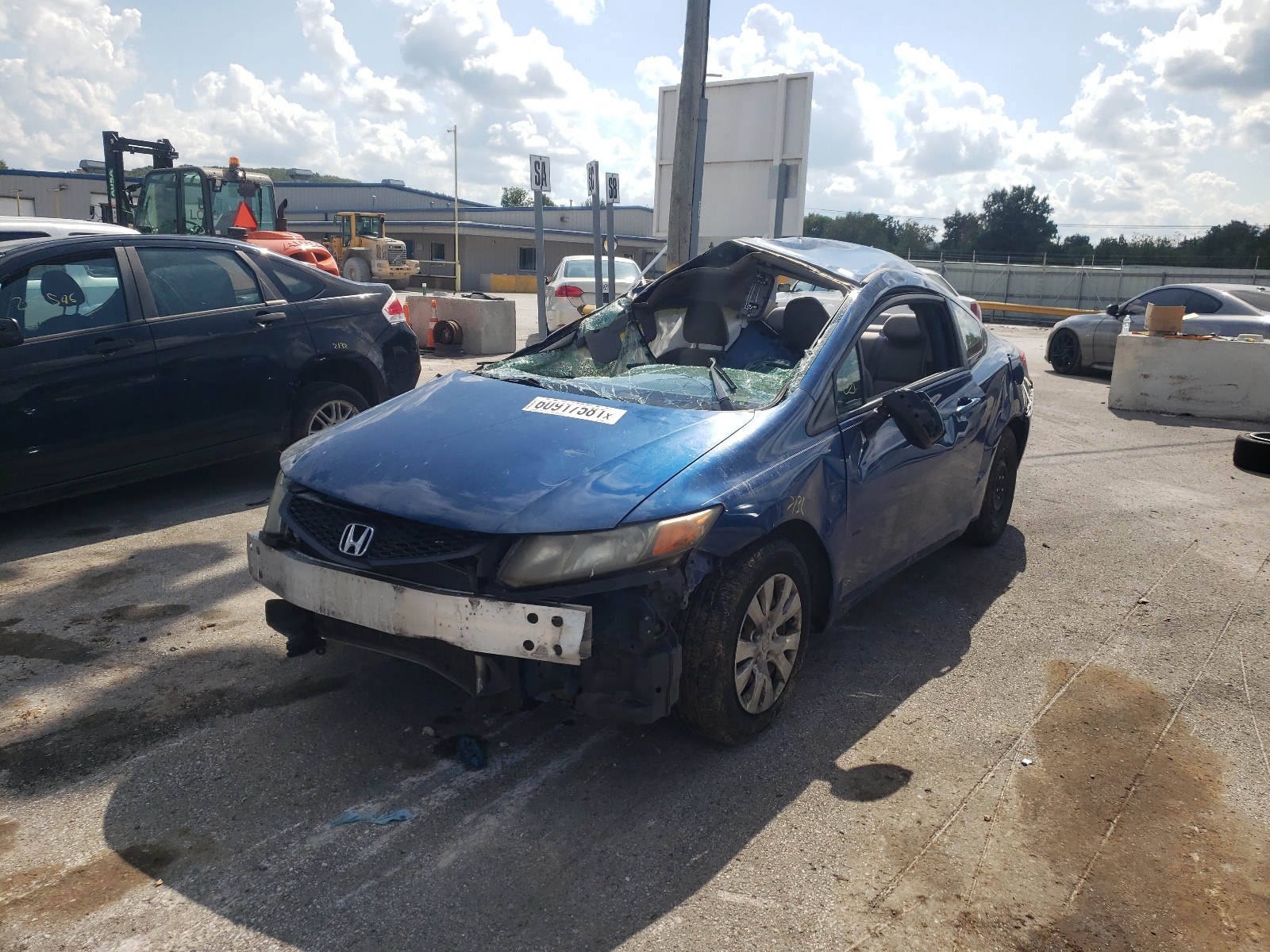 Photo 2 from auction – 2012 HONDA CIVIC LX with VIN 2HGFG3B53CH501059
