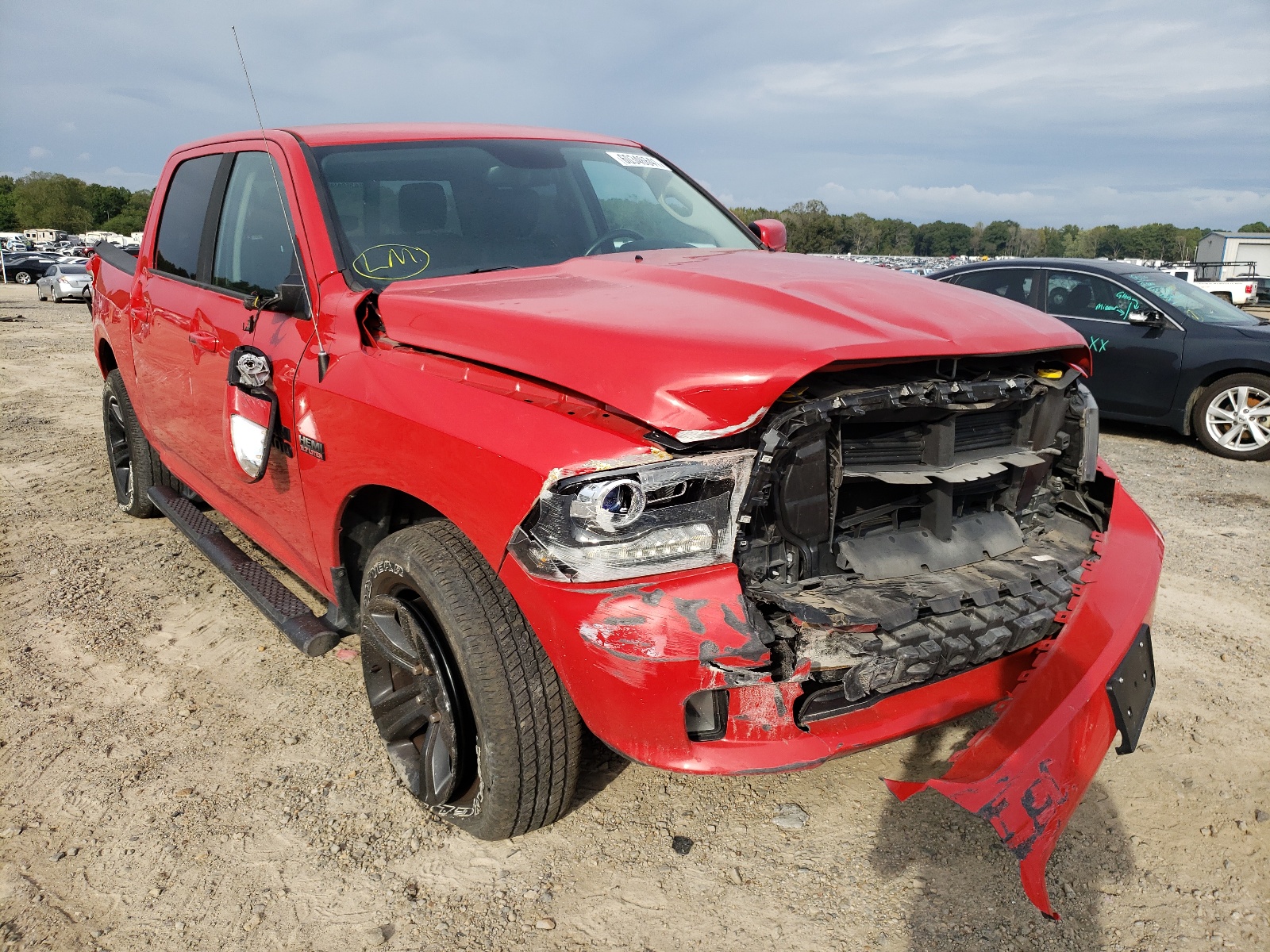 RAM 1500 SPORT 2018 with VIN 1C6RR7MT6JS139797 - Photo from auction