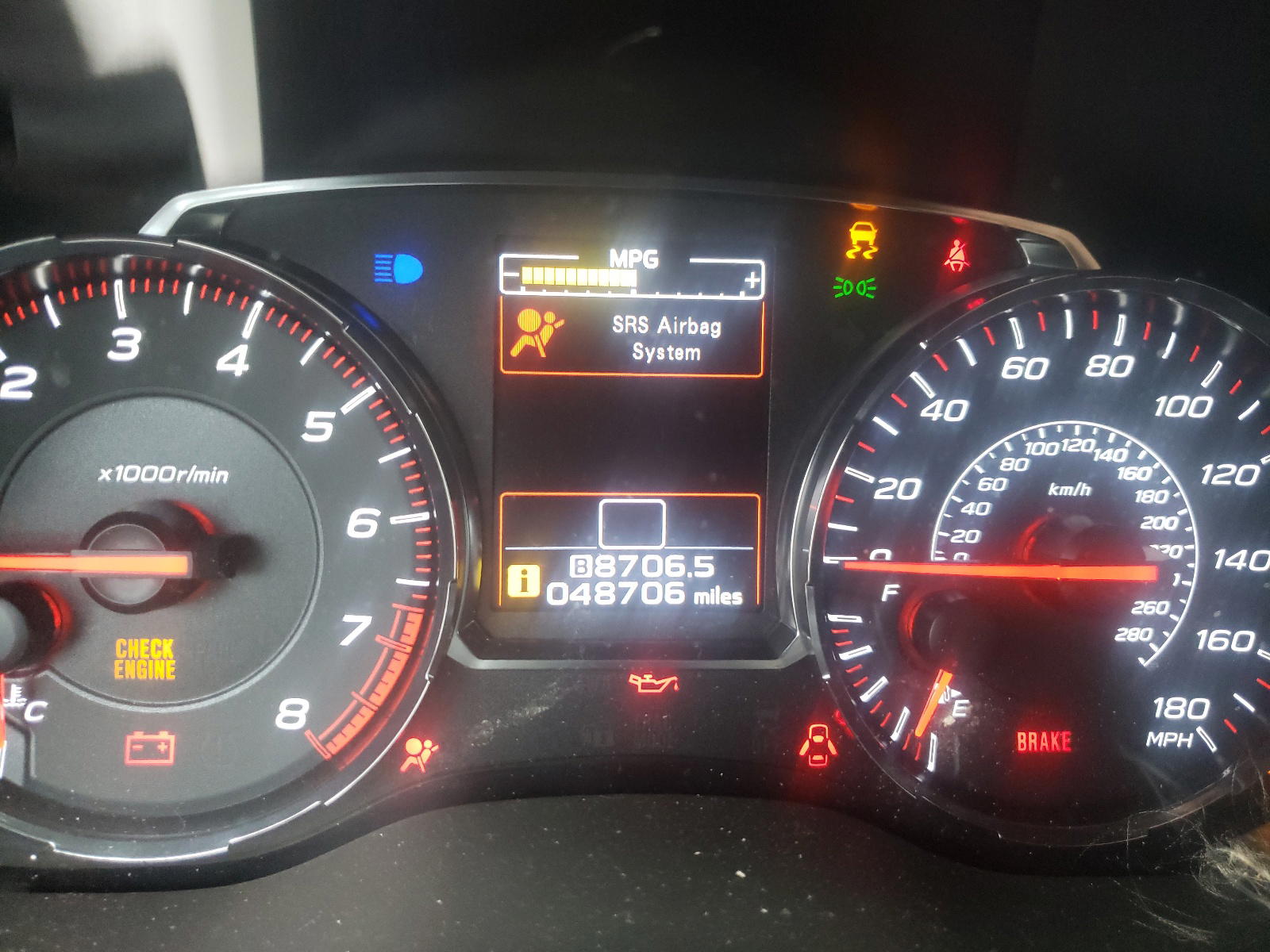Photo 8 from auction – 2018 SUBARU WRX PREMIU with VIN JF1VA1C68J9809757