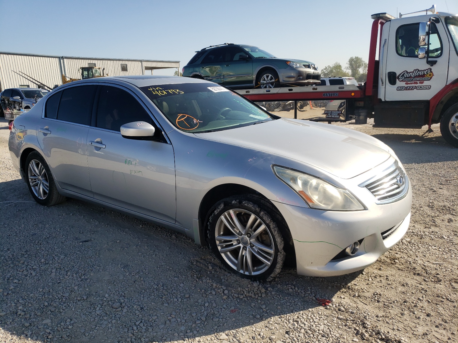 INFINITI G37 2011 with VIN JN1CV6AR8BM401793 - Photo from auction