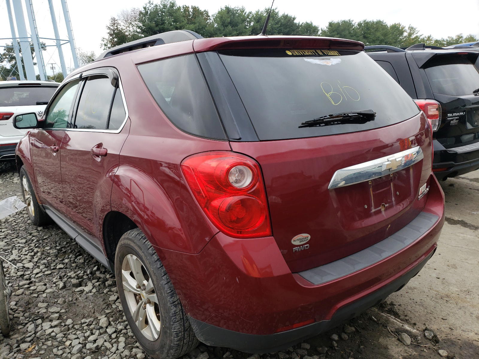Photo 3 from auction – 2012 CHEVROLET EQUINOX LT with VIN 2GNFLEEK1C6336980