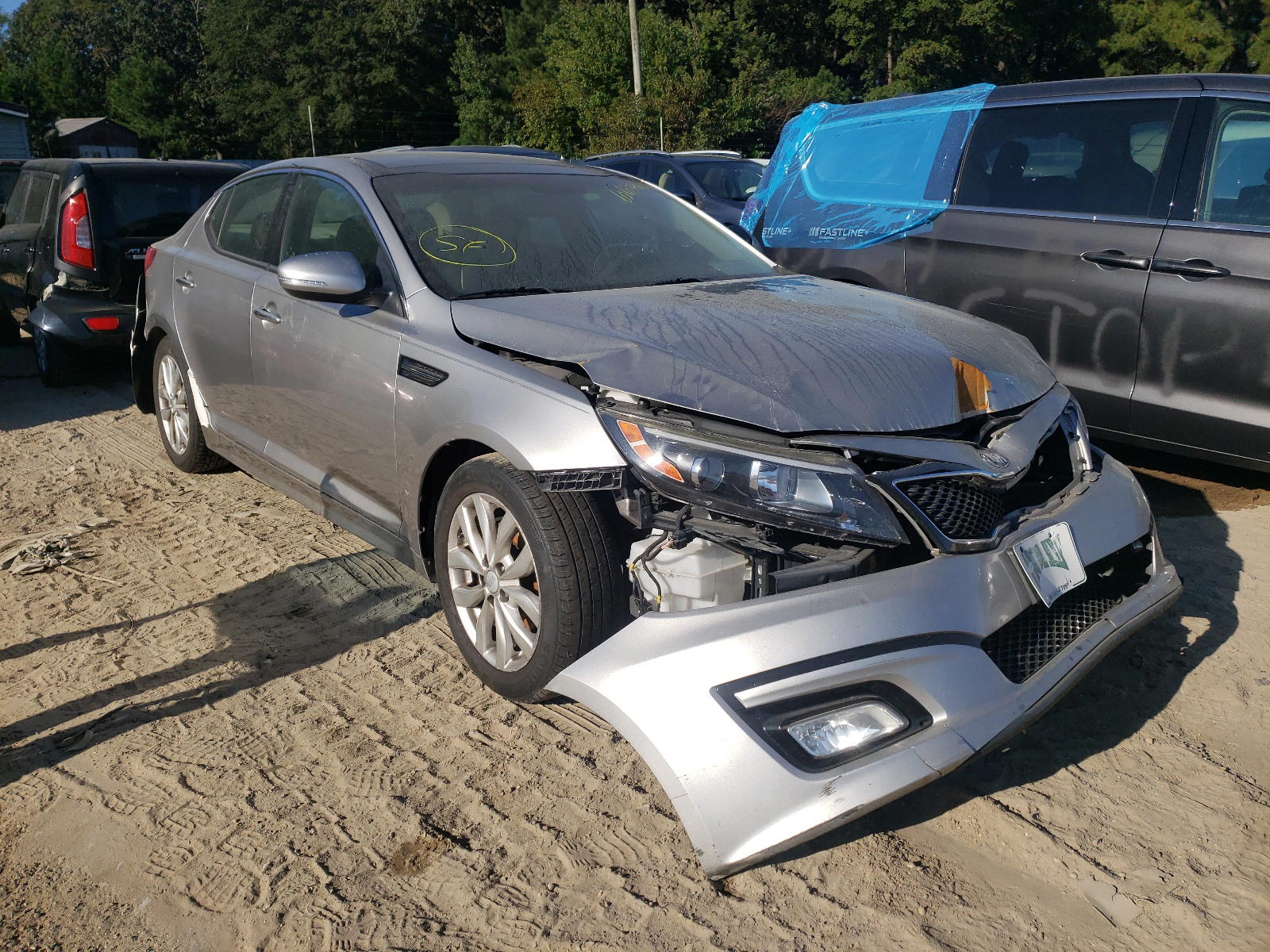 KIA OPTIMA EX 2014 with VIN 5XXGN4A79EG322824 - Photo from auction