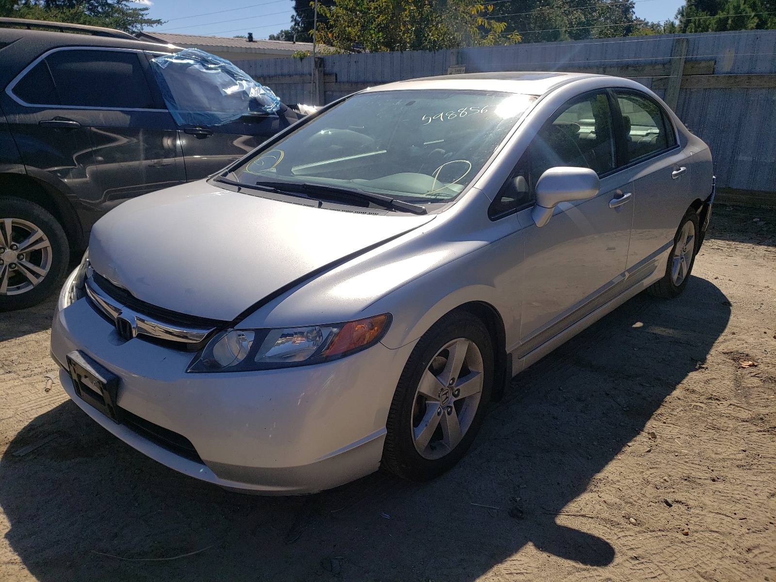 Photo 2 from auction – 2007 HONDA CIVIC EX with VIN 1HGFA168X7L042437