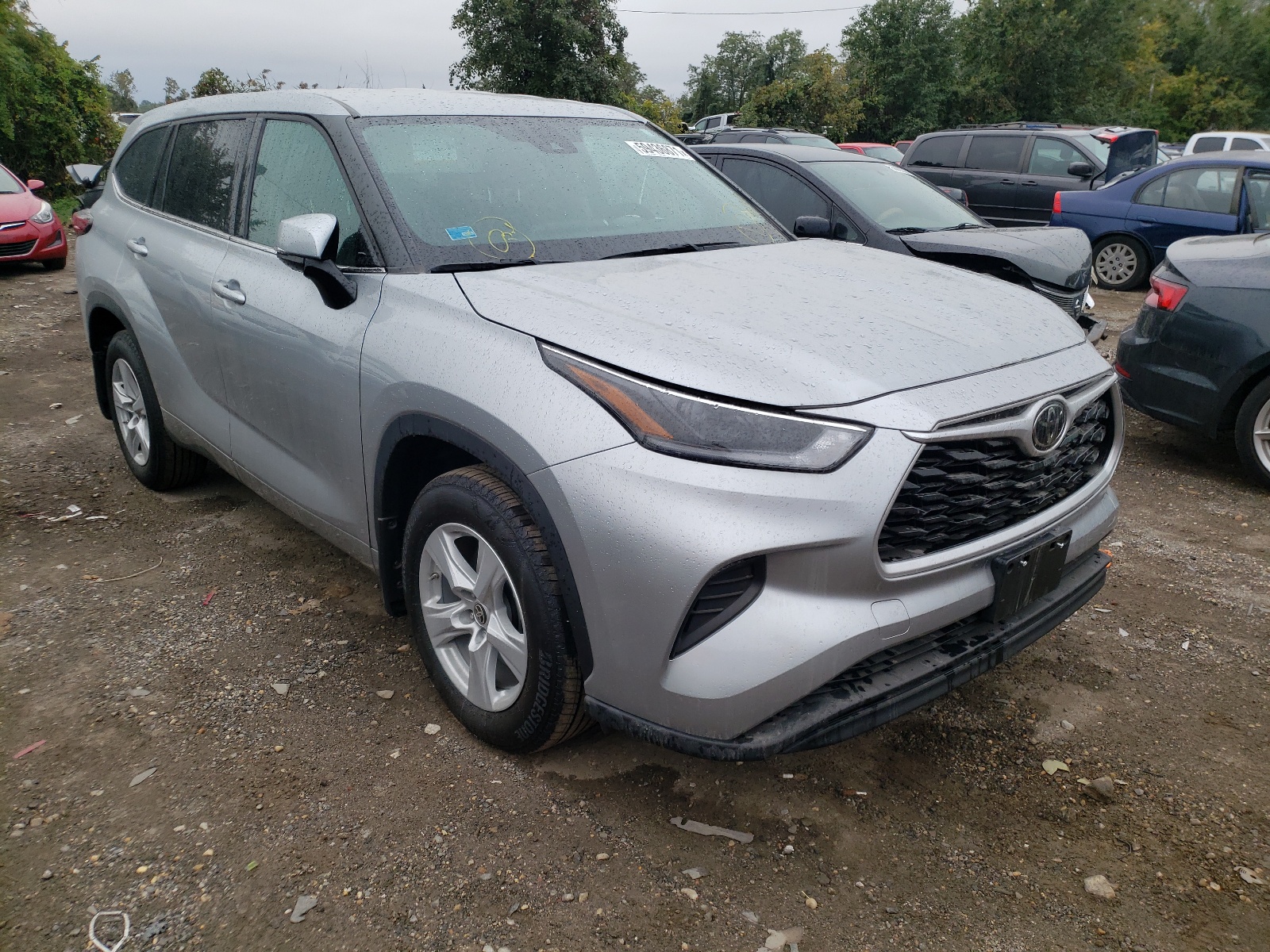 TOYOTA HIGHLANDER 2021 with VIN 5TDCZRBH7MS081818 - Photo from auction