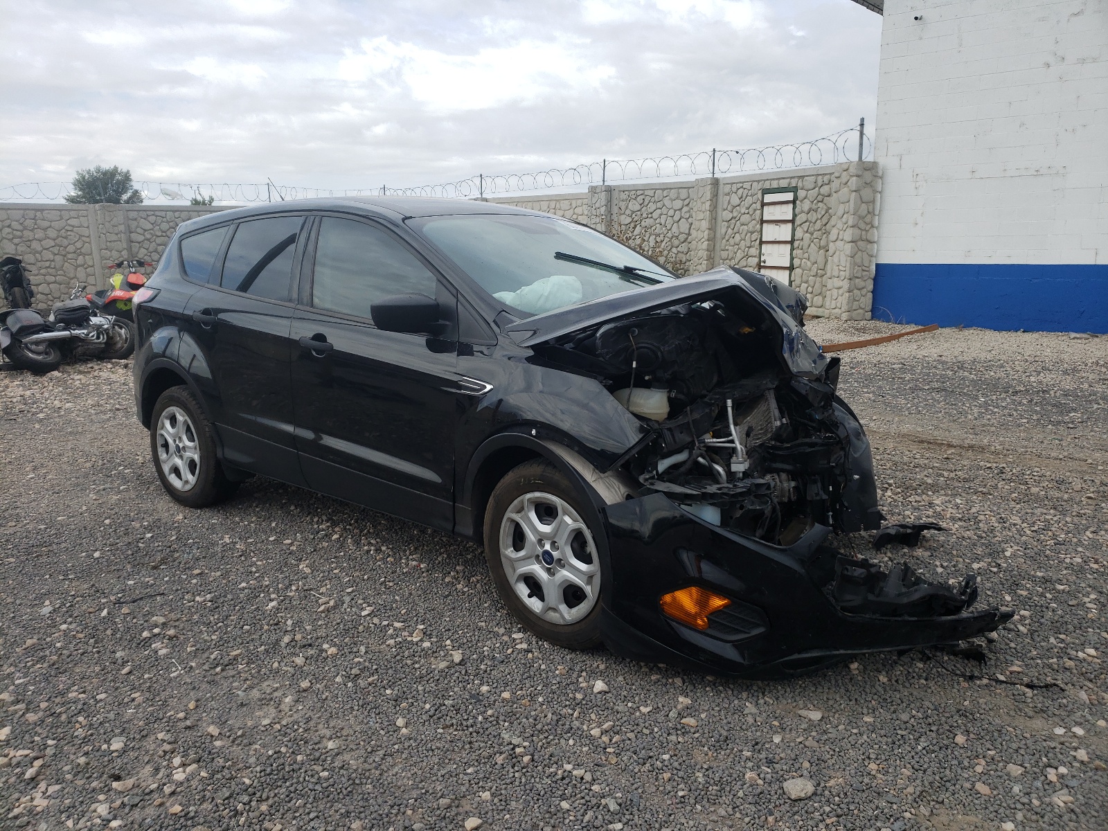 FORD ESCAPE S 2018 with VIN 1FMCU0F78JUA09279 - Photo from auction