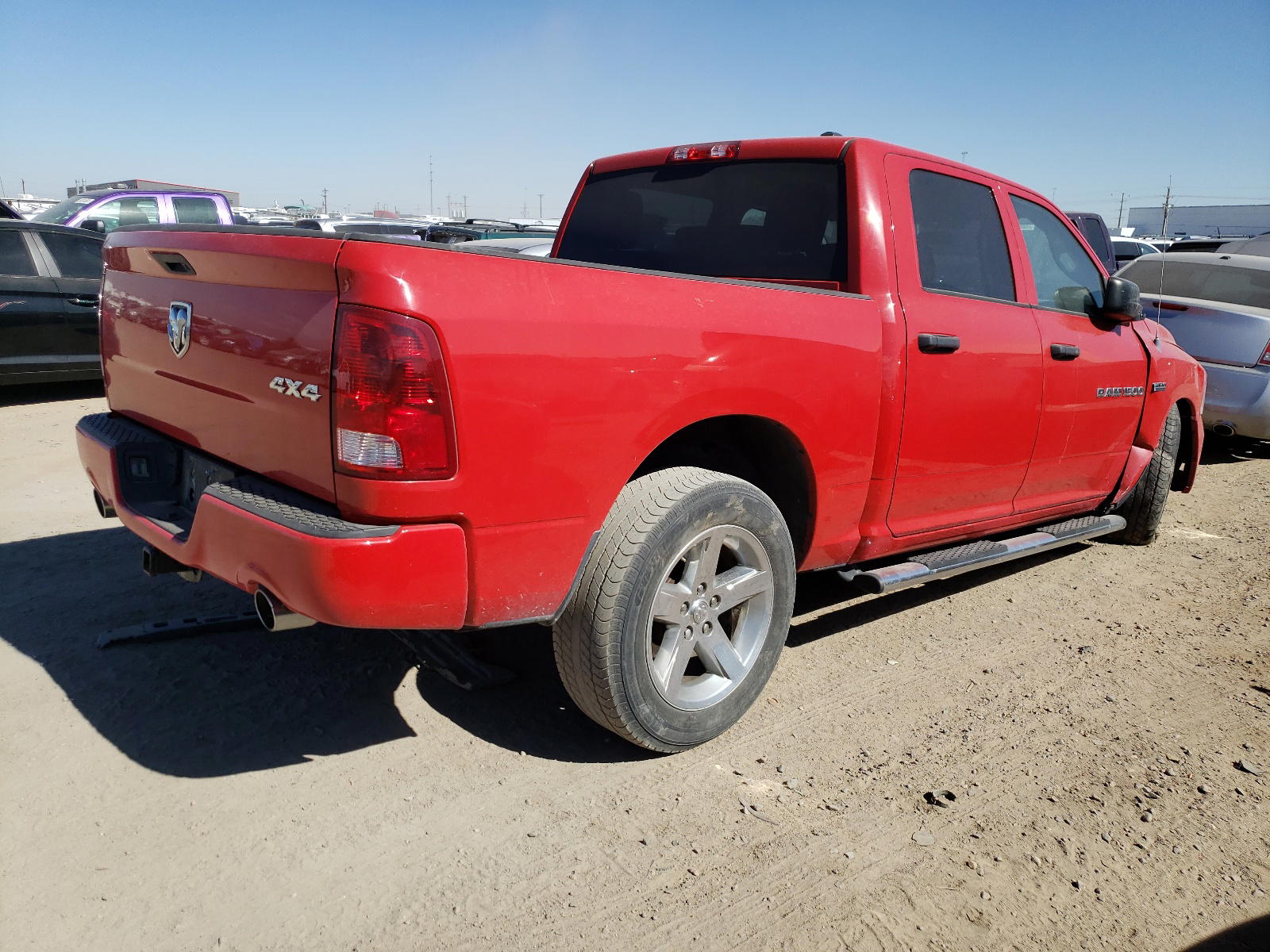 Photo 4 from auction – 2012 DODGE RAM 1500 S with VIN 1C6RD7KT9CS176914