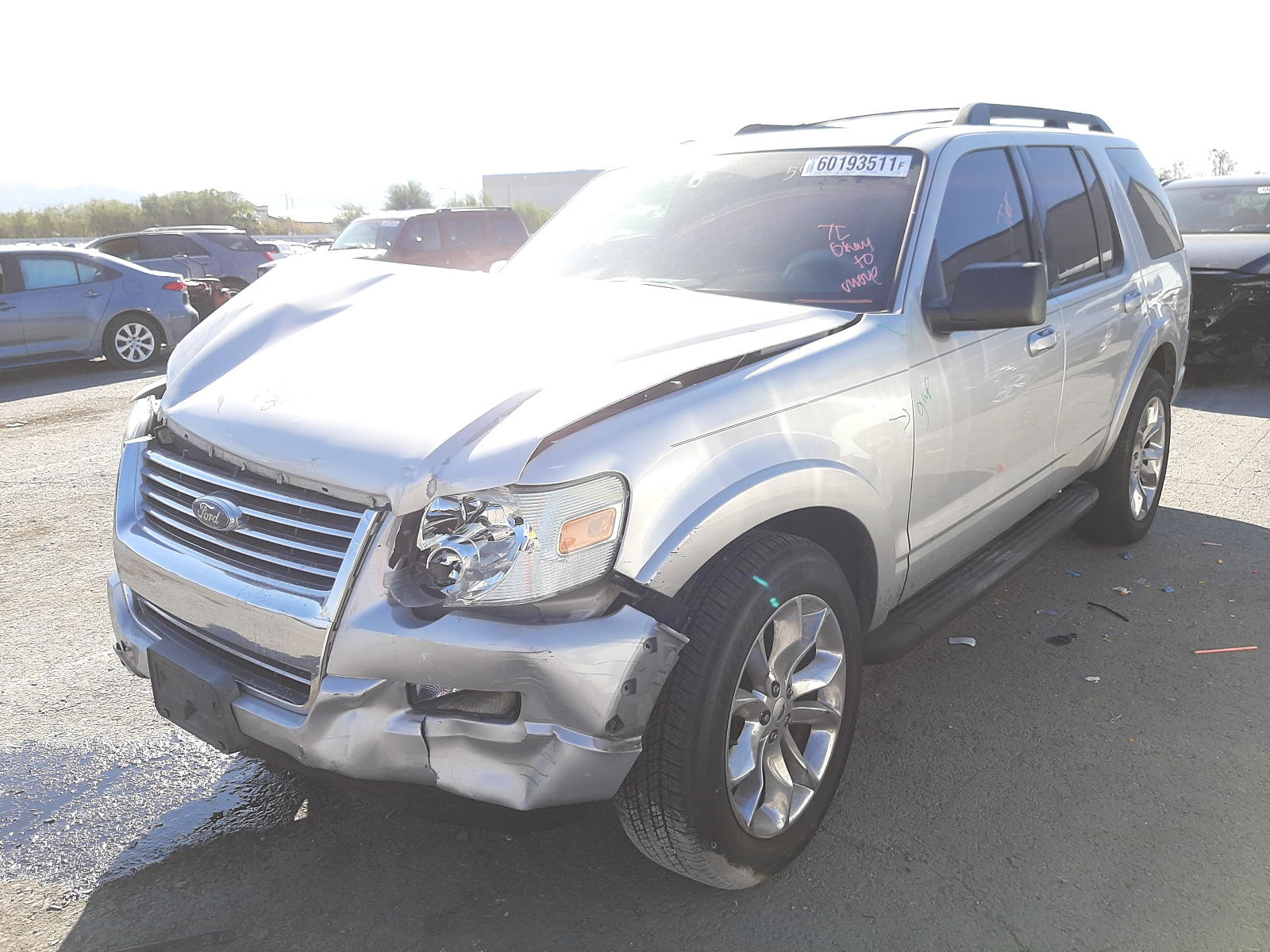 Photo 2 from auction – 2010 FORD EXPLORER X with VIN 1FMEU6DE4AUA89497
