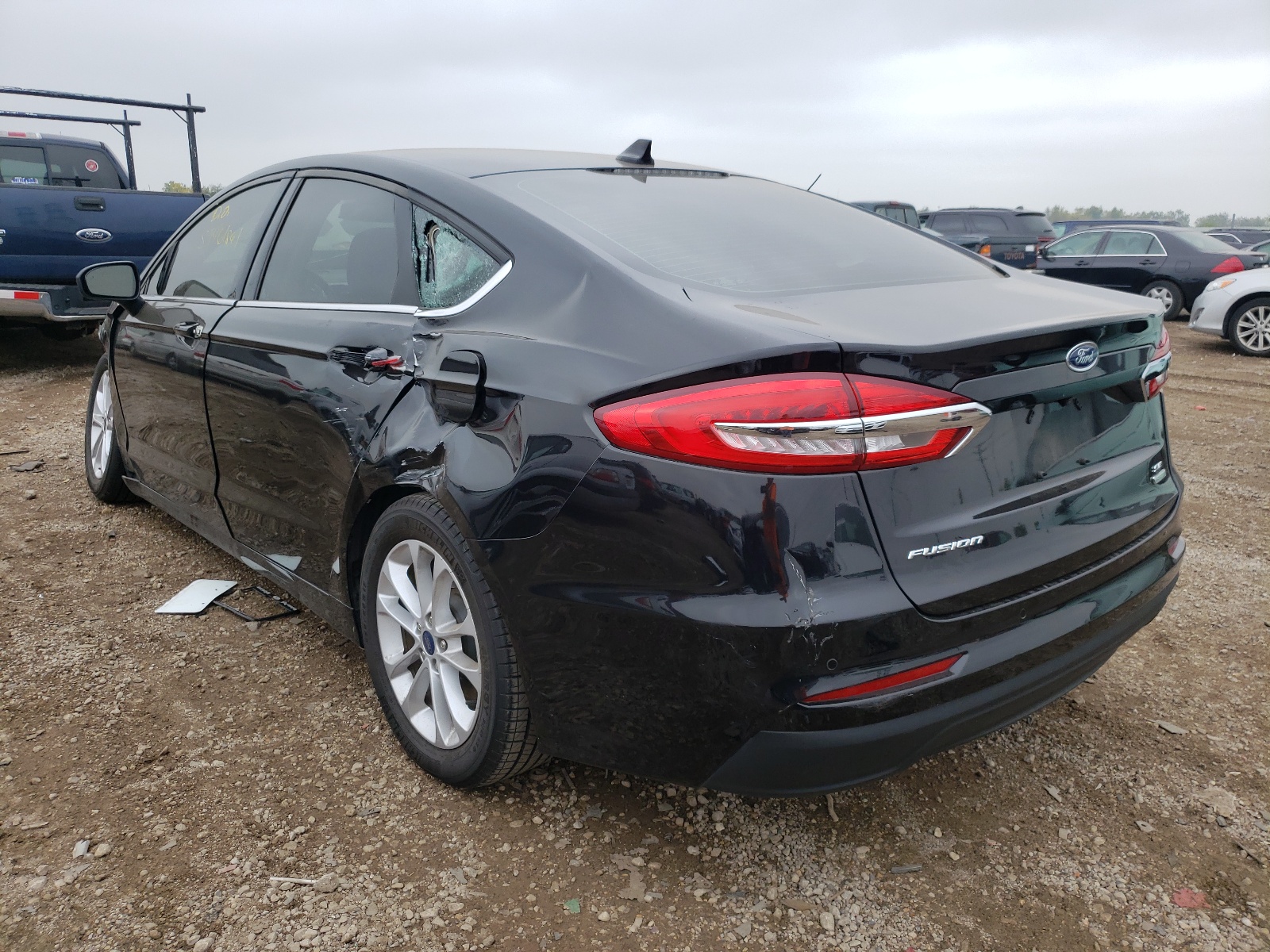 Photo 3 from auction – 2020 FORD FUSION SE with VIN 3FA6P0HD4LR123260
