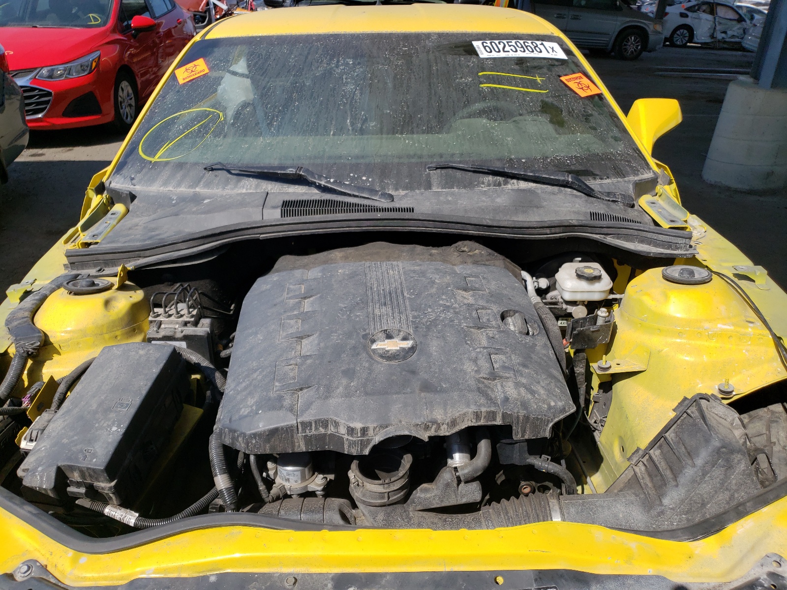 Photo 7 from auction – 2015 CHEVROLET CAMARO LS with VIN 2G1FB1E32F9190422