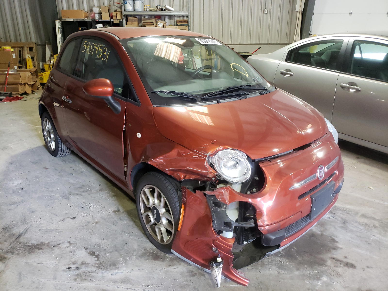 FIAT 500 POP 2015 with VIN 3C3CFFAR5FT667318 - Photo from auction