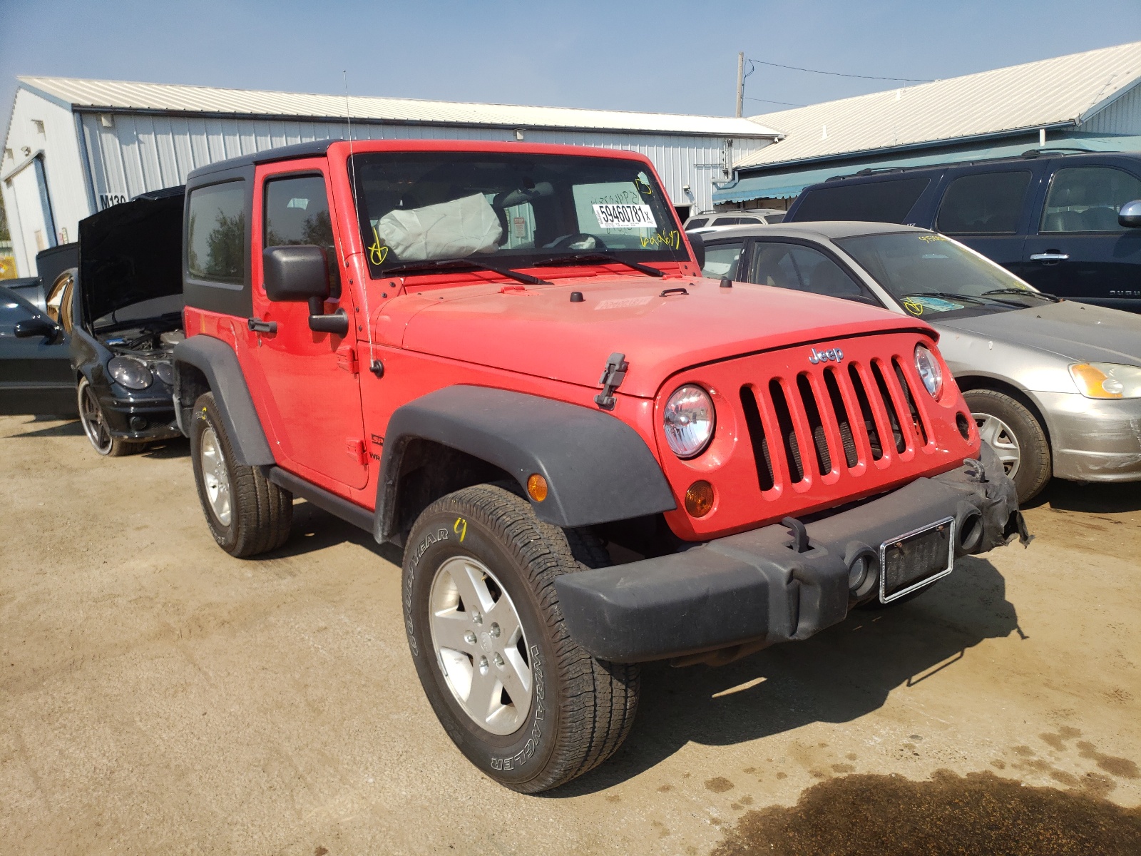 JEEP WRANGLER S 2013 with VIN 1C4AJWAG7DL622647 - Photo from auction