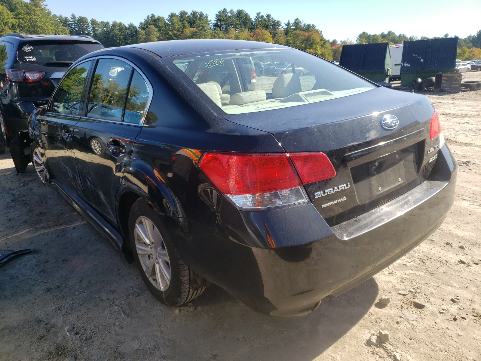 Zdjęcie 3 z aukcji – 2012 SUBARU LEGACY 2.5 z VIN 4S3BMBC60C3005792