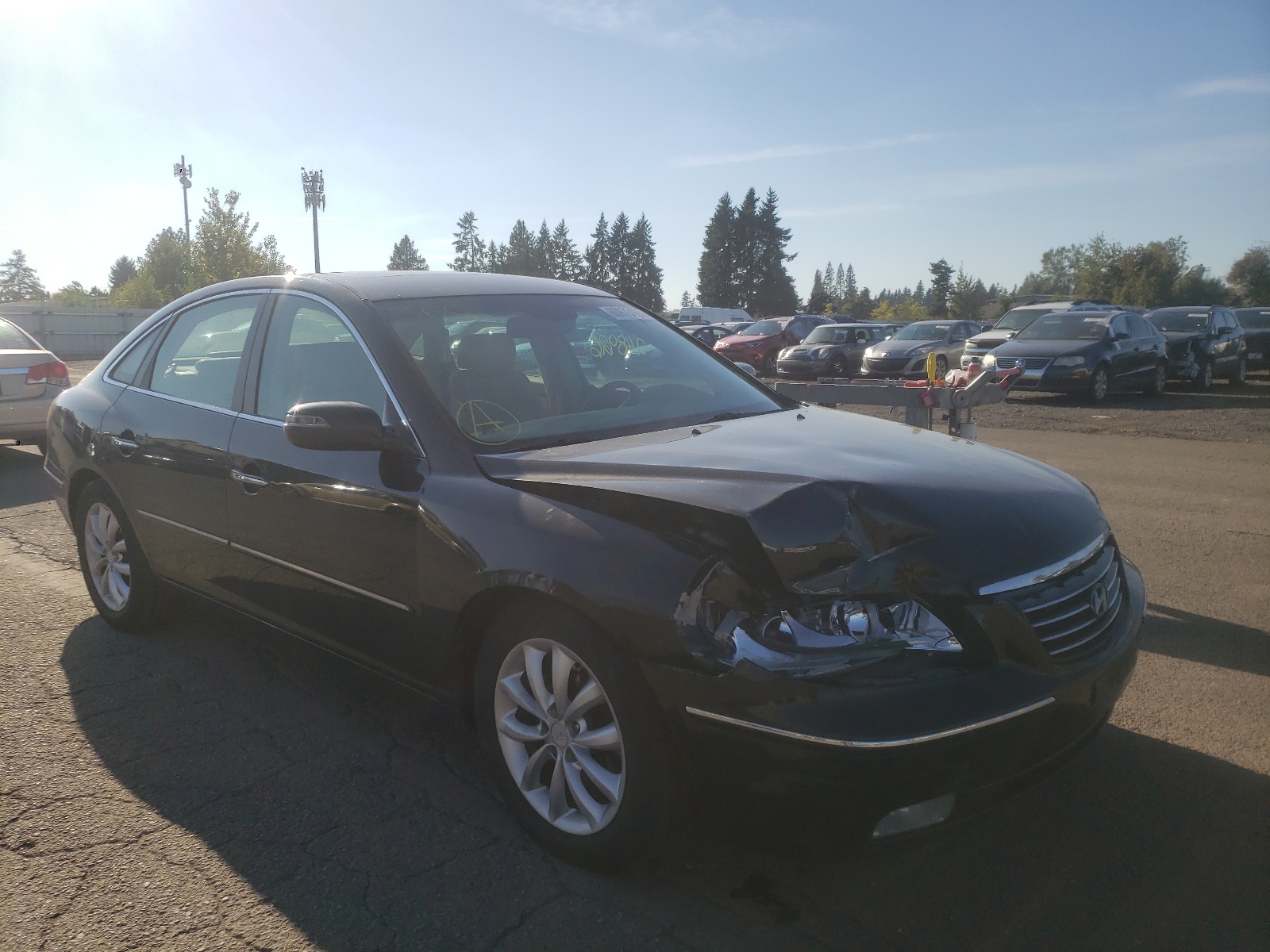 HYUNDAI AZERA SE 2007 with VIN KMHFC46FX7A230102 - Photo from auction