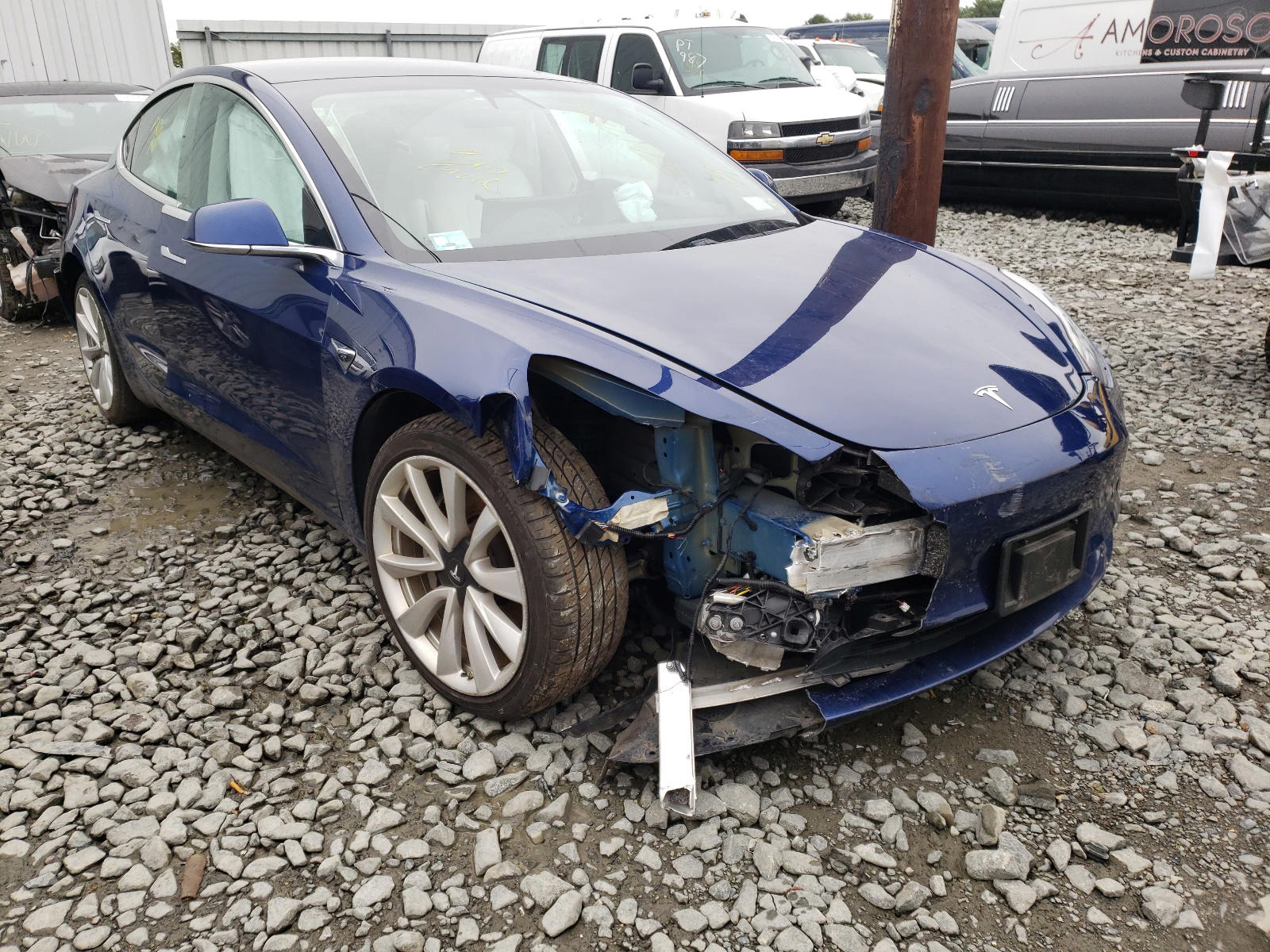 TESLA MODEL 3 2019 with VIN 5YJ3E1EA0KF432095 - Photo from auction
