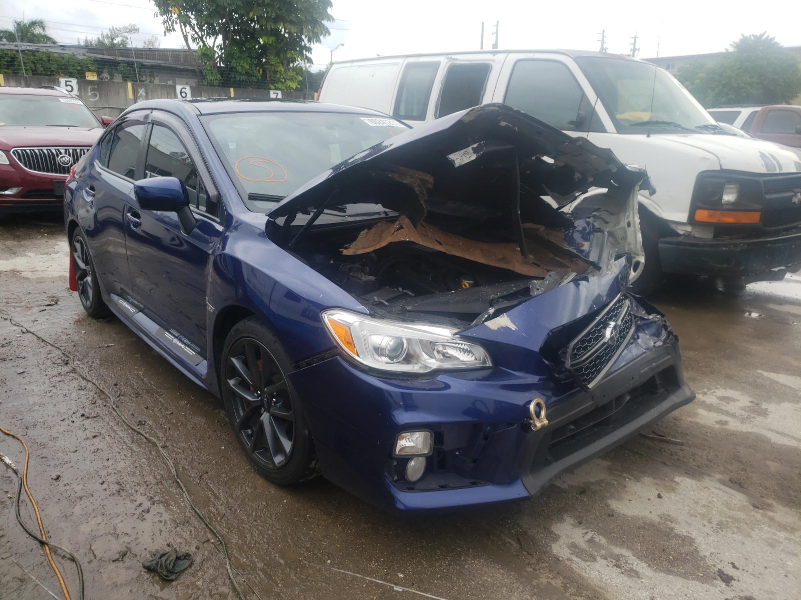 SUBARU WRX PREMIU 2018 with VIN JF1VA1C68J9809757 - Photo from auction