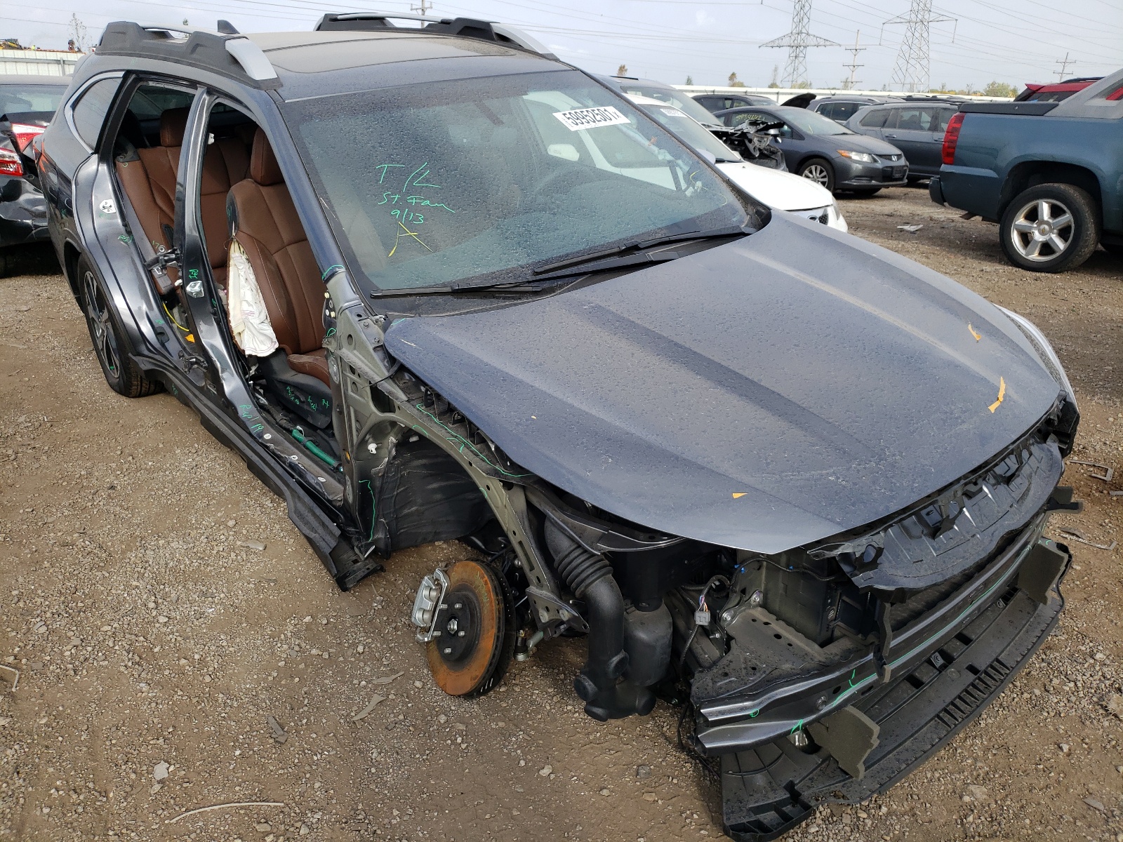 SUBARU OUTBACK TO 2022 with VIN 4S4BTGPD0N3108749 - Photo from auction