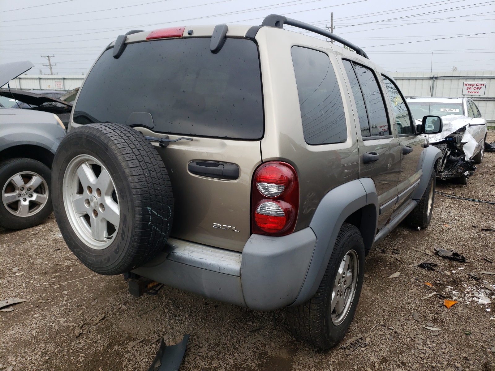 Photo 4 from auction – 2005 JEEP LIBERTY SP with VIN 1J4GL48K75W601939