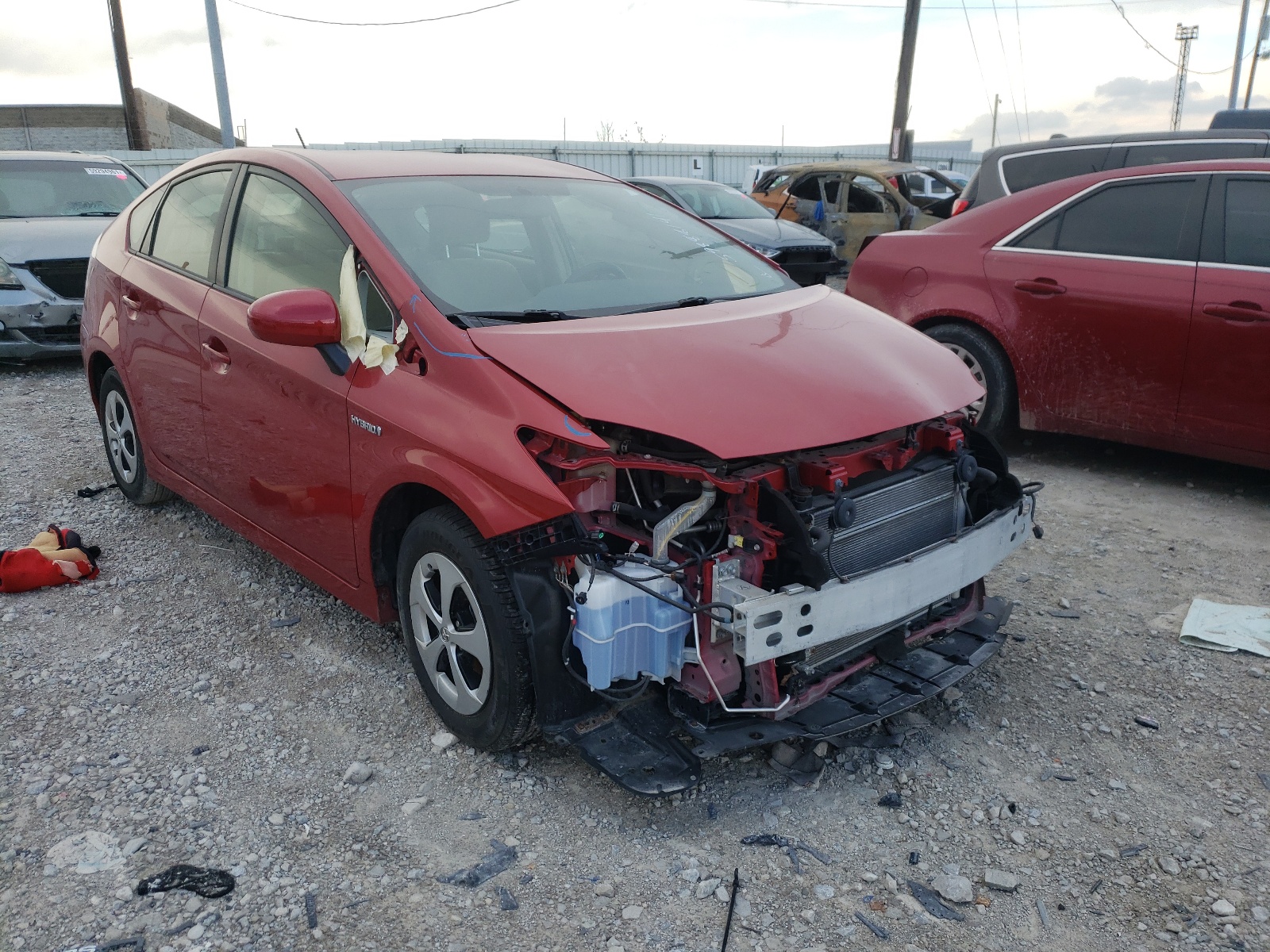 TOYOTA PRIUS 2013 with VIN JTDKN3DU0D5638024 - Photo from auction