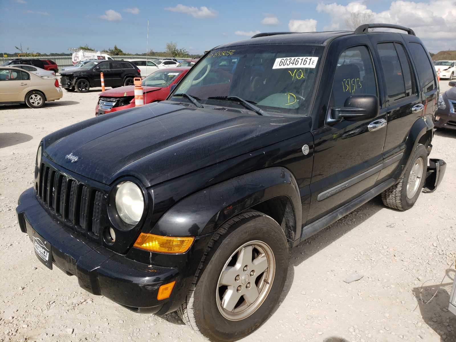 Photo 2 from auction – 2007 JEEP LIBERTY SP with VIN 1J4GL48K67W655056
