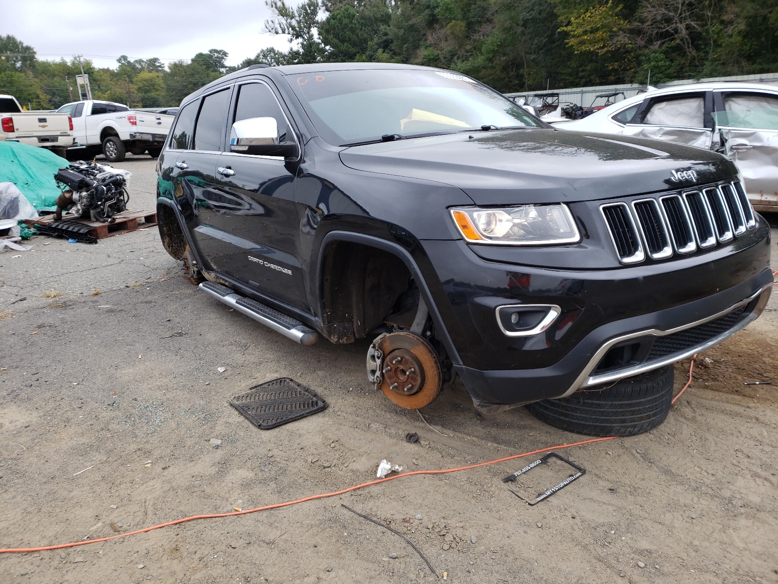 Photo 1 from auction – 2014 JEEP GRAND CHER with VIN 1C4RJEBG1EC519835