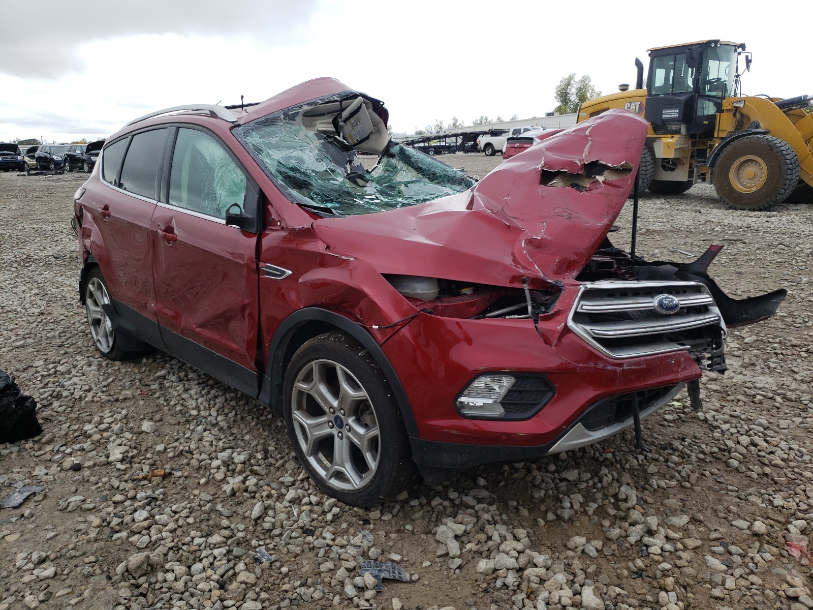 FORD ESCAPE TIT 2017 with VIN 1FMCU9J98HUA33377 - Photo from auction