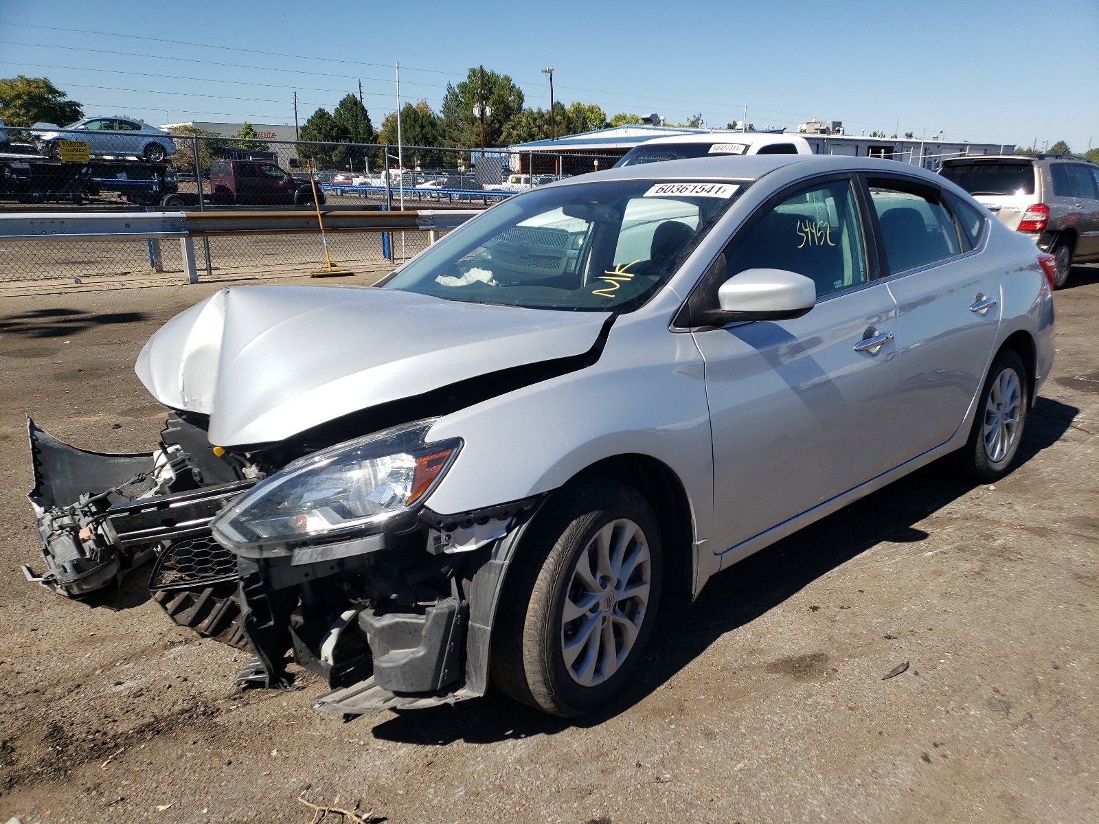 Photo 2 from auction – 2019 NISSAN SENTRA S with VIN 3N1AB7AP1KL606676