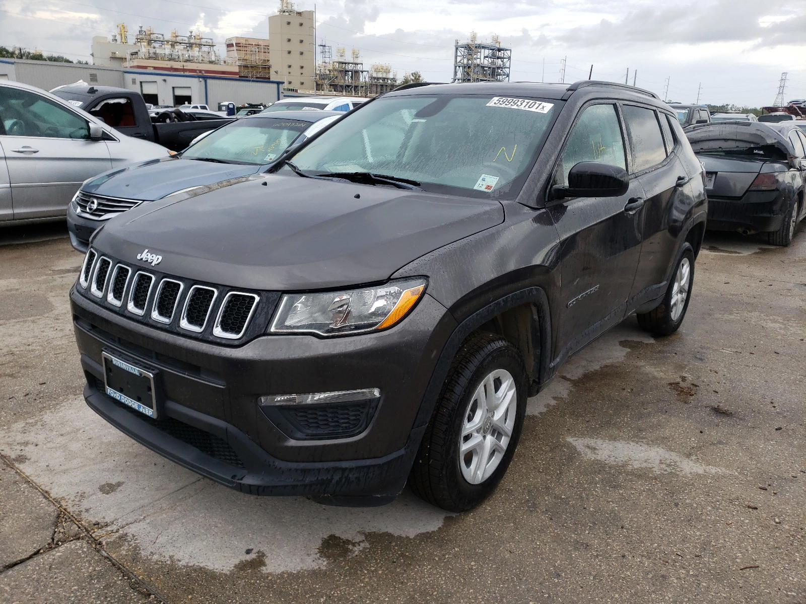 Photo 2 from auction – 2018 JEEP COMPASS SP with VIN 3C4NJDAB0JT493810