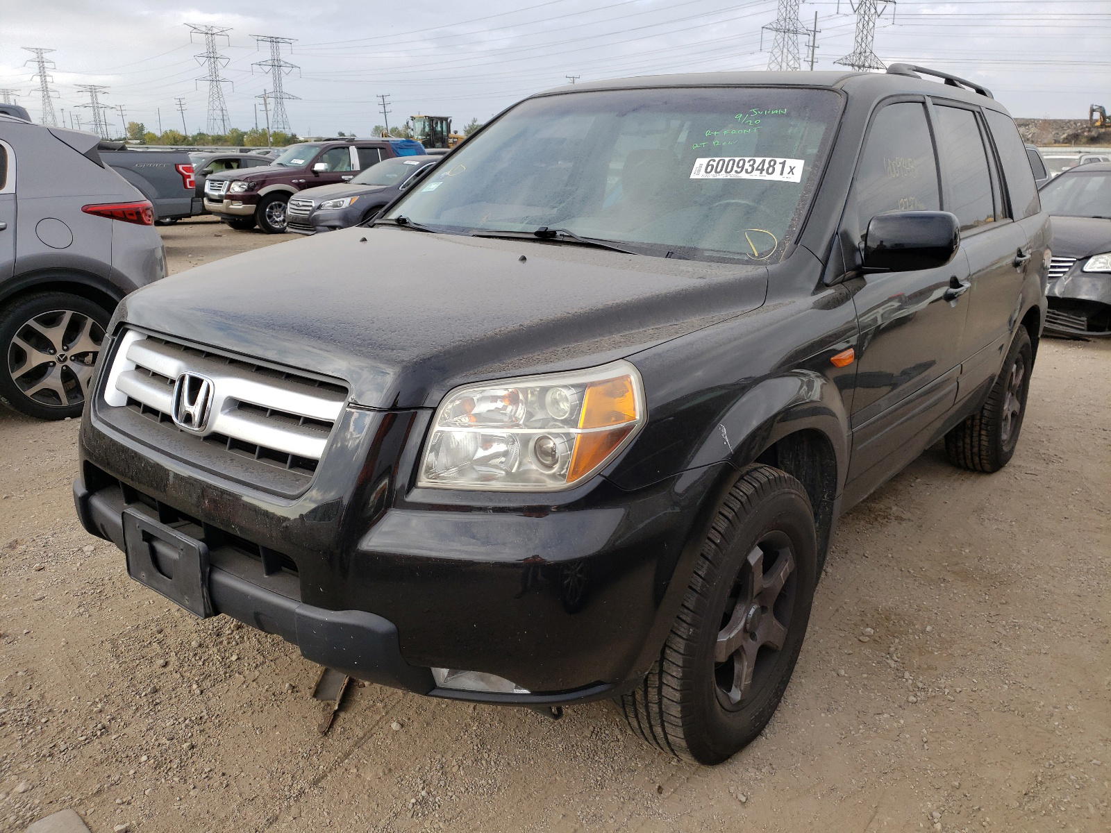 Photo 2 from auction – 2007 HONDA PILOT EXL with VIN 5FNYF18767B002162