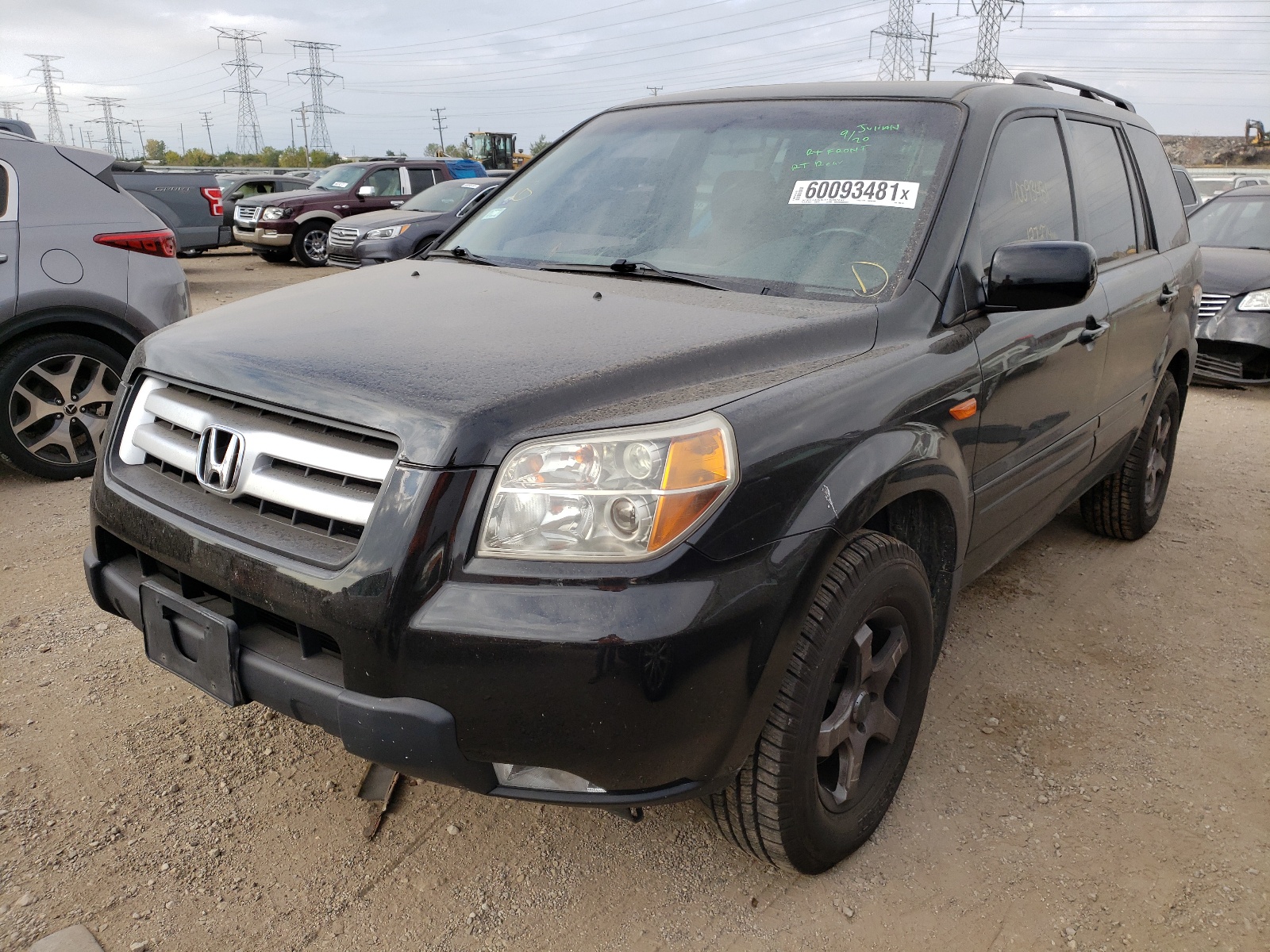 Foto 2 de la subasta – 2007 HONDA PILOT EXL con VIN 5FNYF18767B002162
