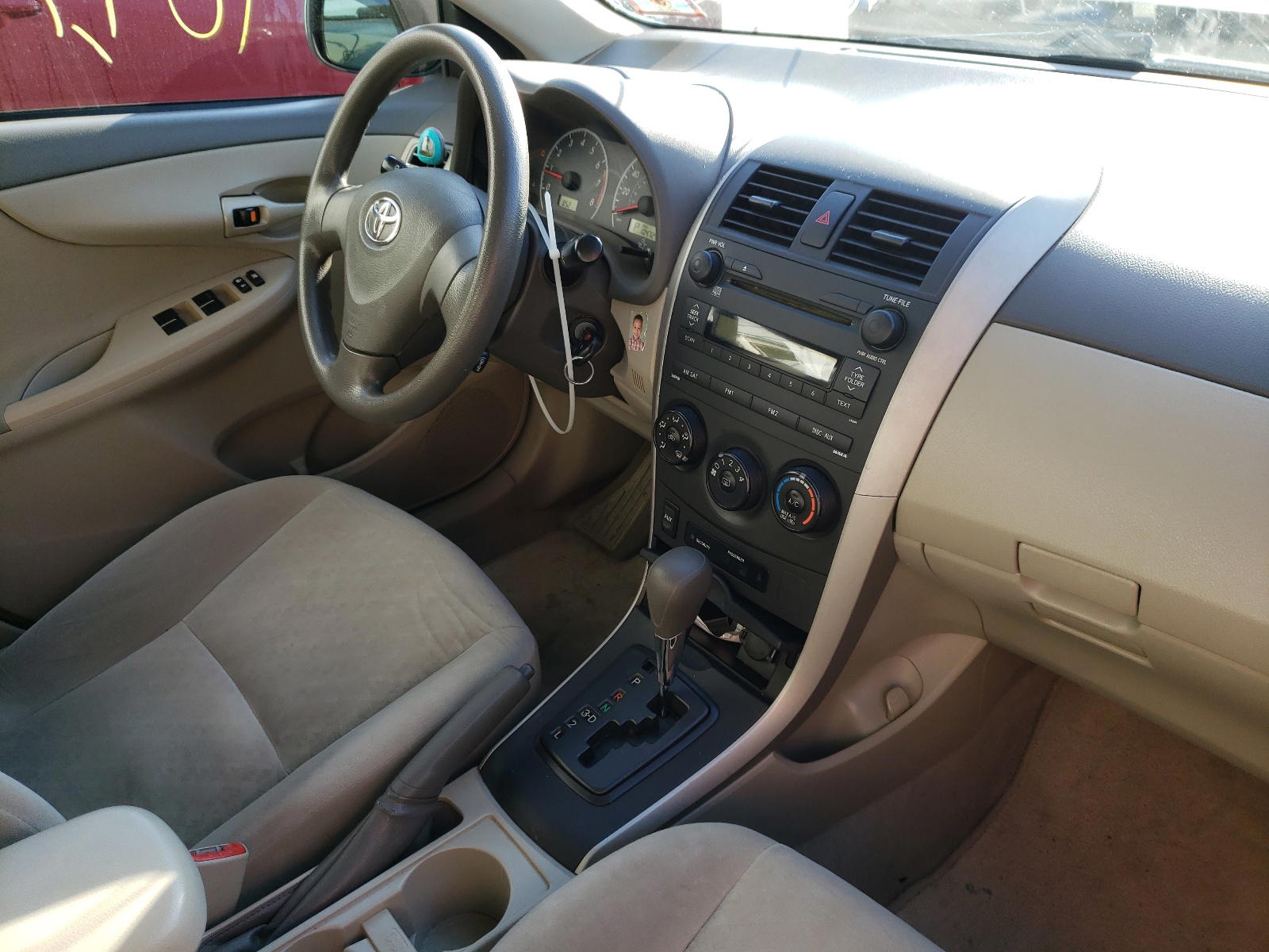 Photo 9 from auction – 2009 TOYOTA COROLLA BA with VIN 2T1BU40E19C098474