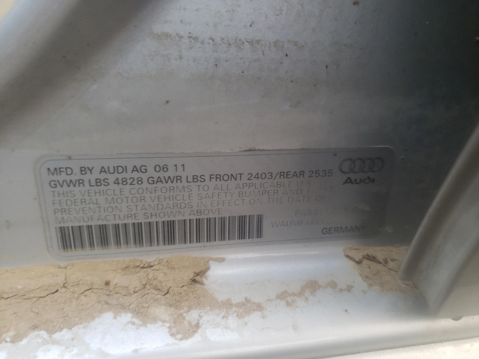 Photo 10 from auction – 2012 AUDI A4 PRESTIG with VIN WAUMFAFLXCN002575