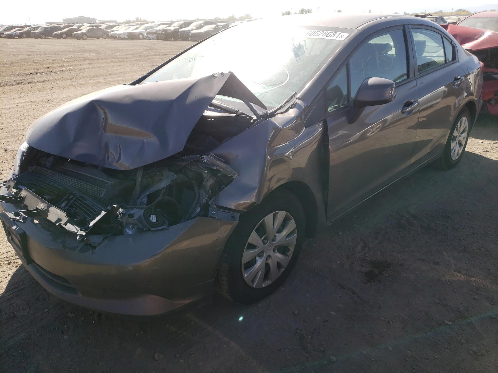 Photo 2 from auction – 2012 HONDA CIVIC LX with VIN 2HGFB2F53CH537675