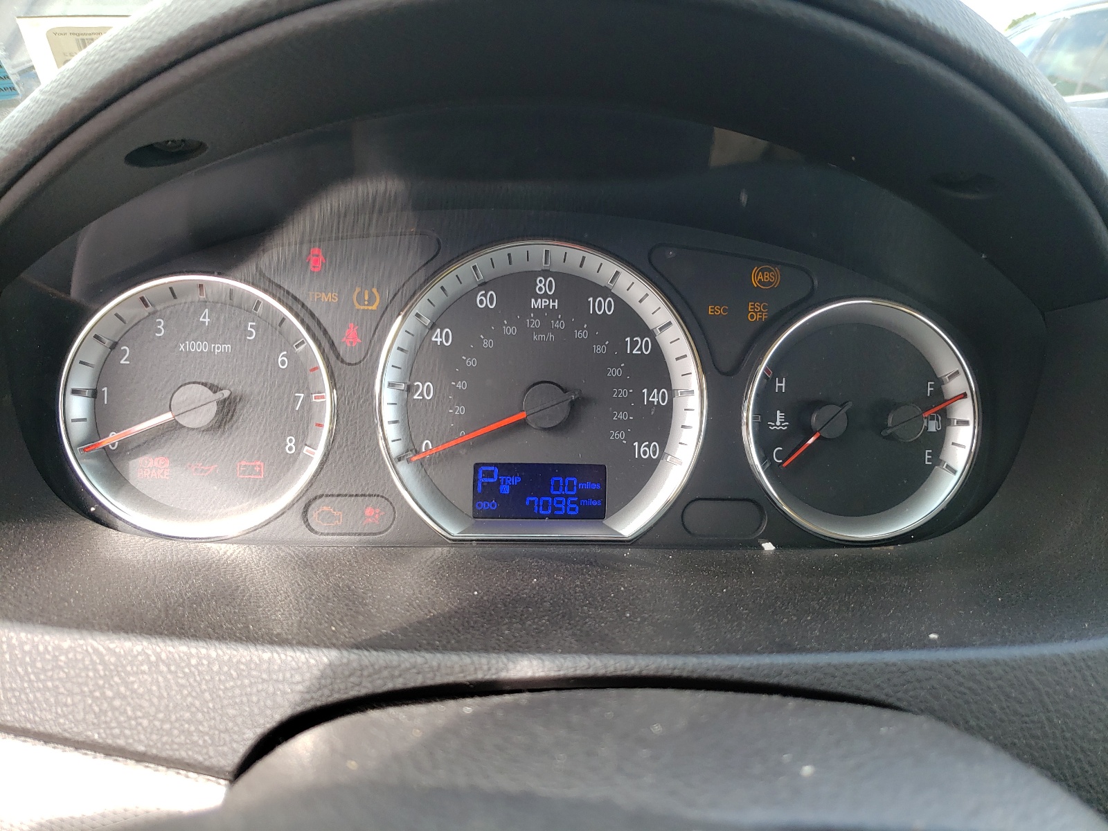 Photo 8 from auction – 2009 HYUNDAI SONATA GLS with VIN 5NPET46C29H444468