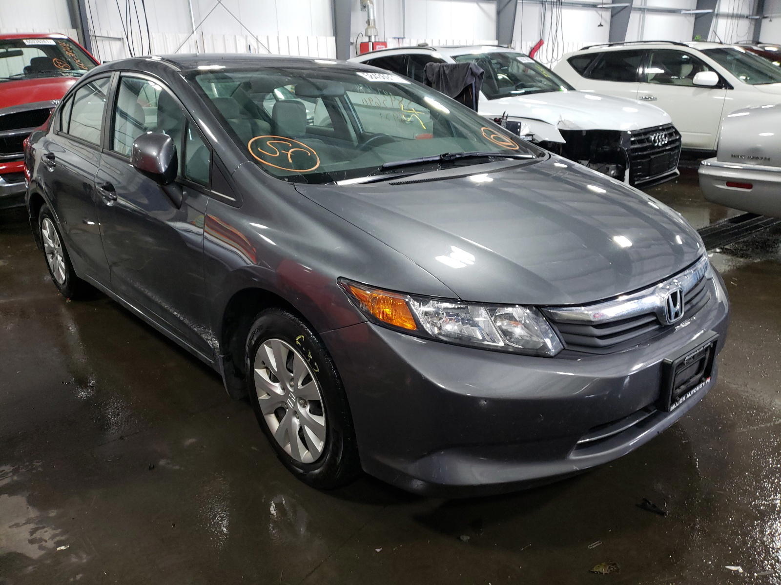 HONDA CIVIC LX 2012 with VIN 19XFB2F59CE003526 - Photo from auction